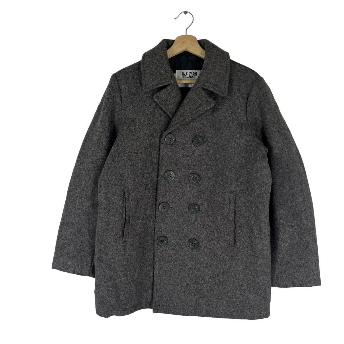 Schott VINTAGE U.S. 740N PEA JACKET DOUBLE BREAST MADE IN USA Size US M / EU 48-50 / 2 - 1 Thumbnail