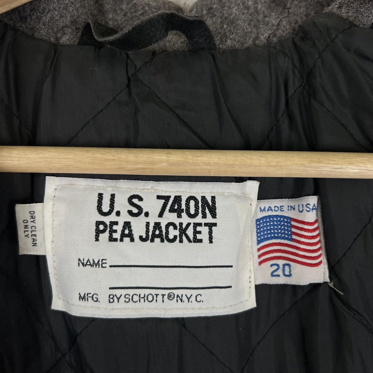 Schott VINTAGE U.S. 740N PEA JACKET DOUBLE BREAST MADE IN USA Size US M / EU 48-50 / 2 - 9 Thumbnail