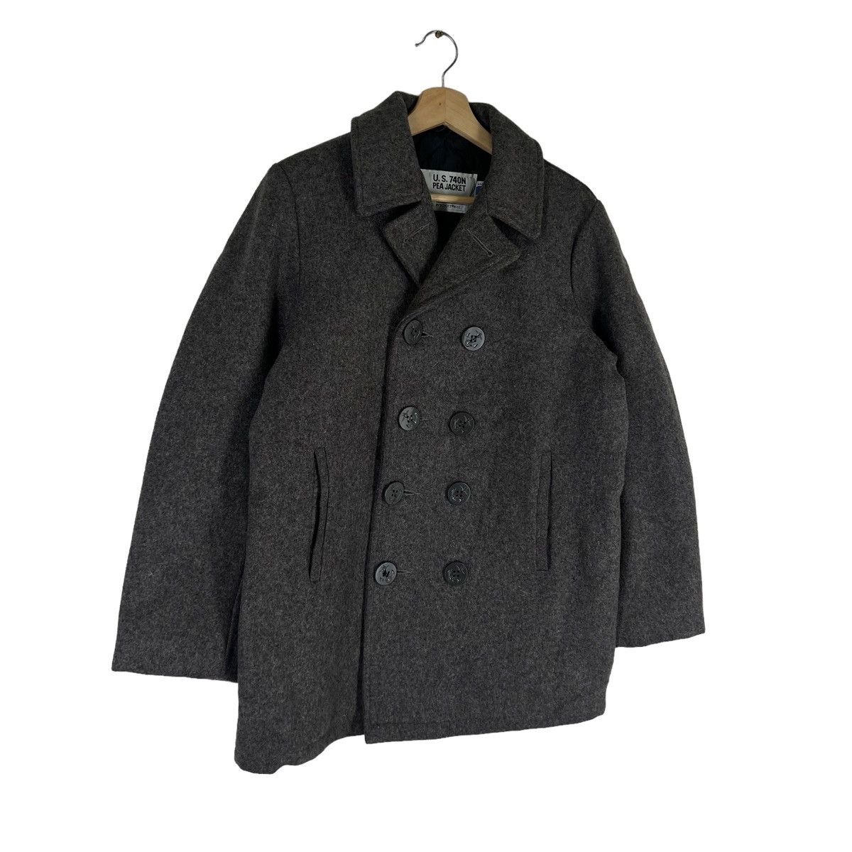 Schott VINTAGE U.S. 740N PEA JACKET DOUBLE BREAST MADE IN USA Size US M / EU 48-50 / 2 - 2 Thumbnail