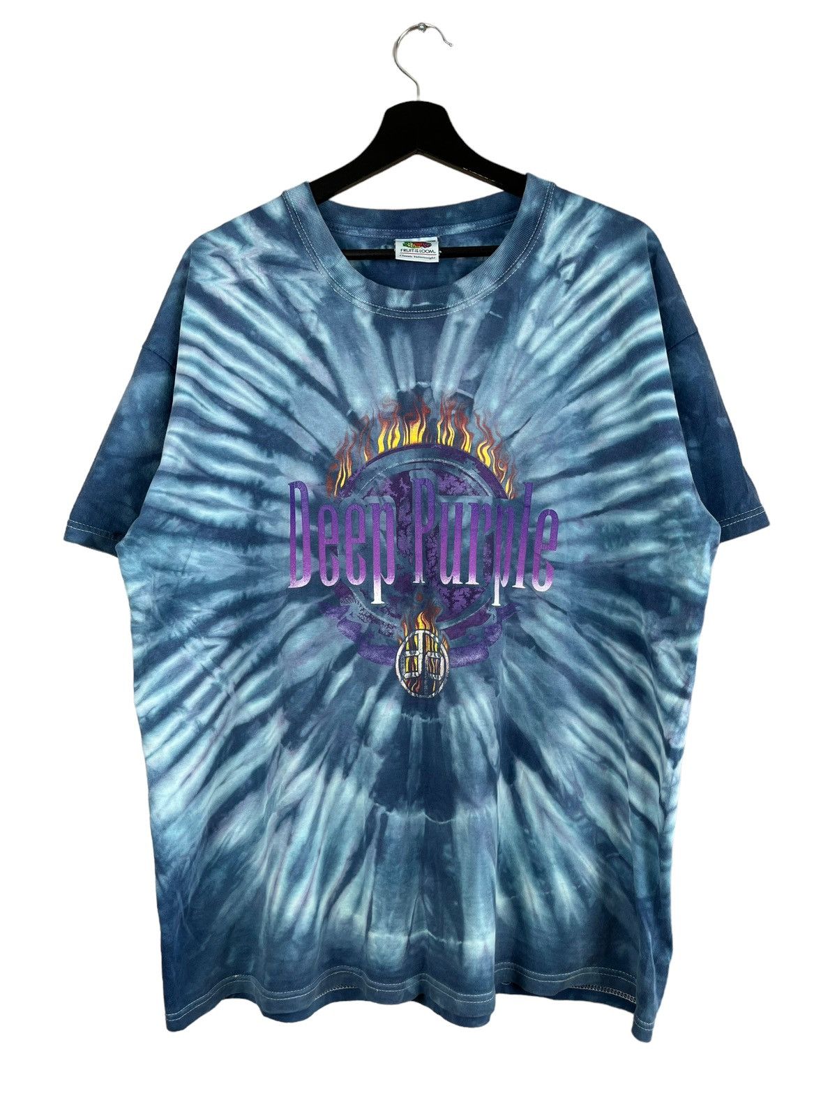 Band Tees × Vintage Vintage Deep Purple 2004 Tour Tie Dye T-Shirt Size US XL / EU 56 / 4 - 1 Thumbnail