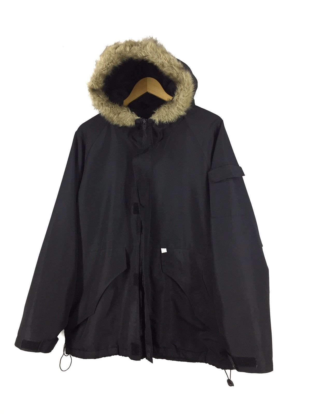 GOODENOUGH GDEH Hiroshi Fujiwara Hooded Fur Jacket Size US XL / EU 56 / 4 - 4 Thumbnail