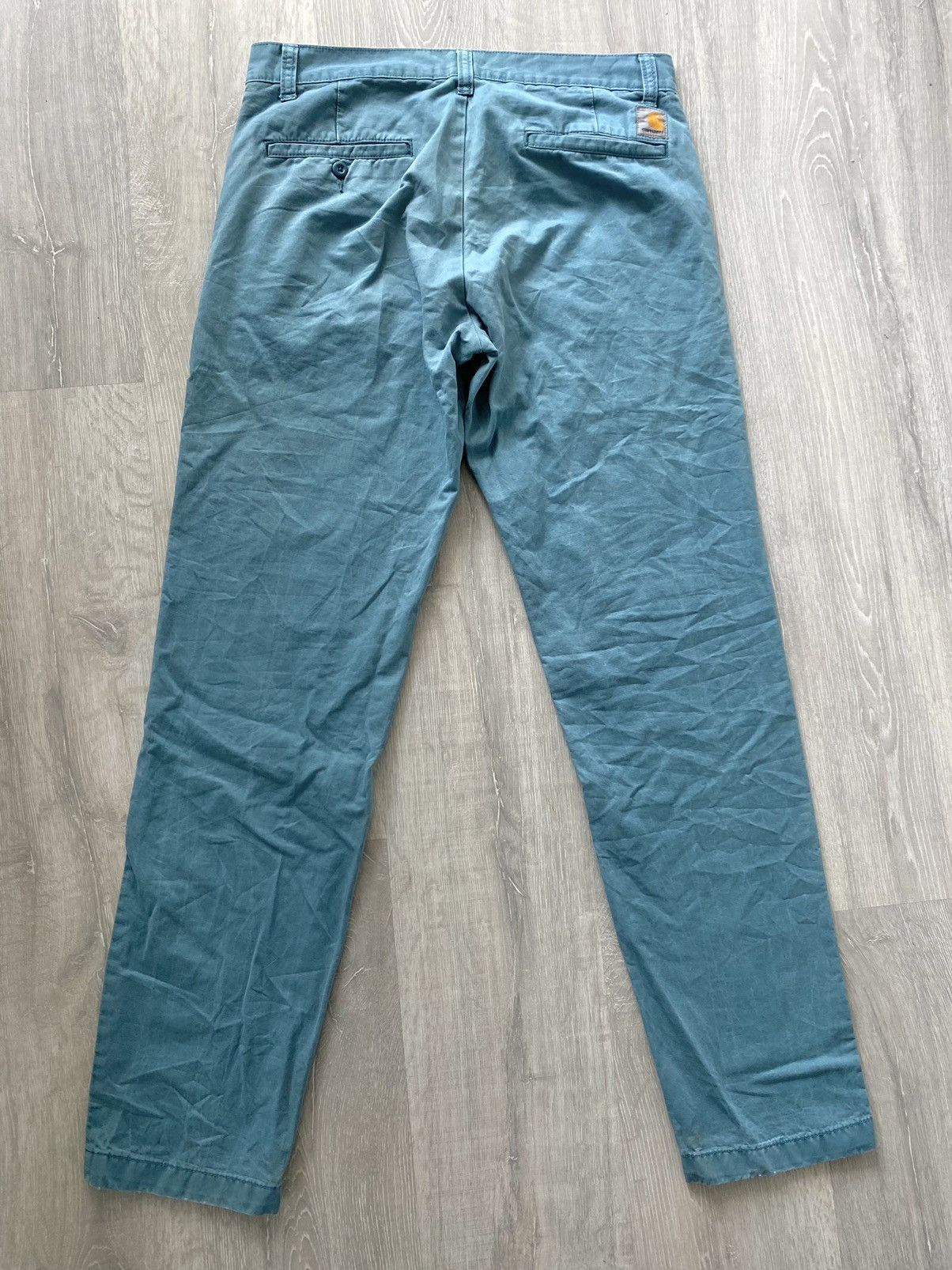 Carhartt × Vintage Carhartt vintage prime pant chino pants 31x34 turquoise Size US 31 - 2 Thumbnail