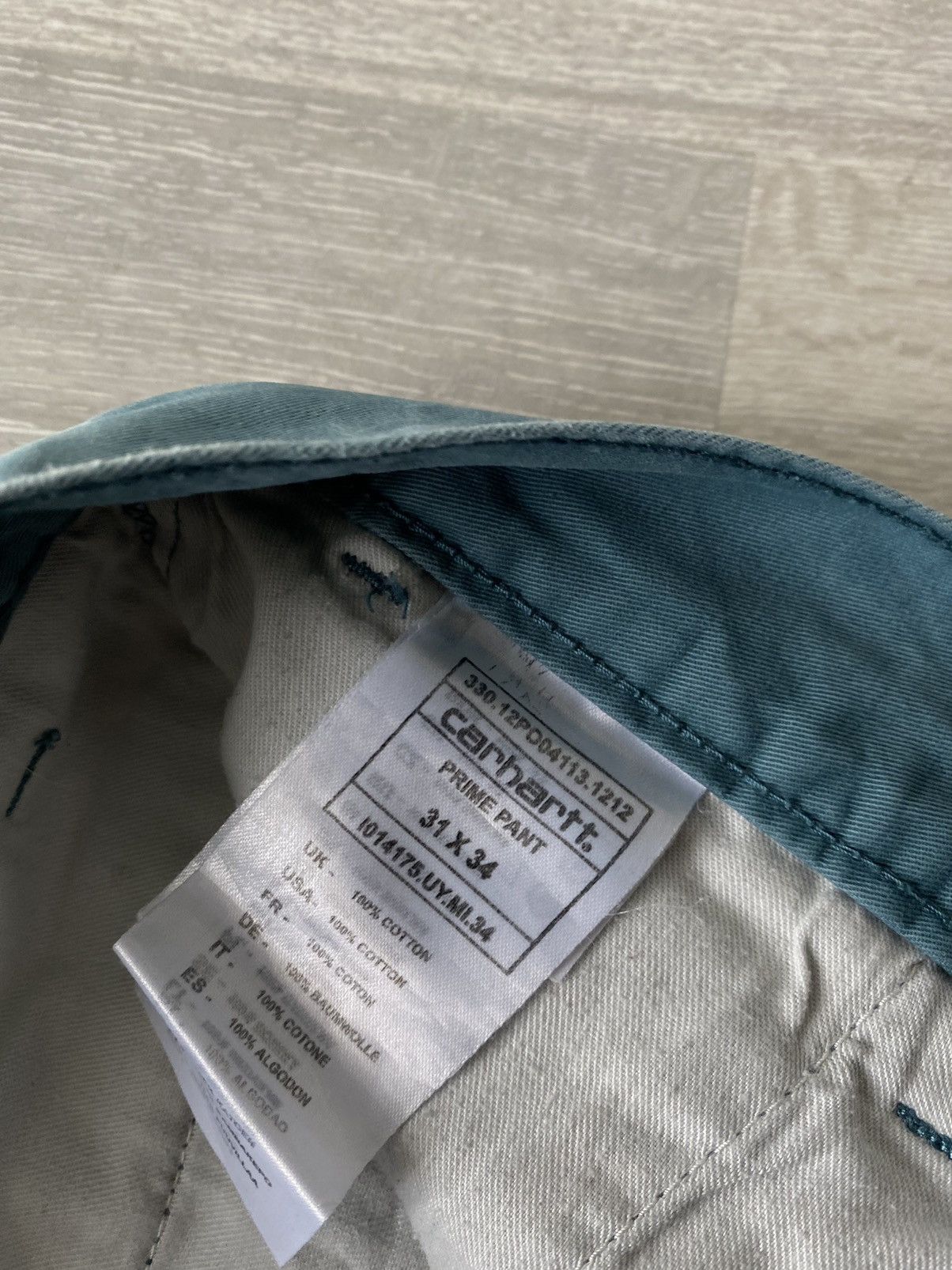 Carhartt × Vintage Carhartt vintage prime pant chino pants 31x34 turquoise Size US 31 - 6 Thumbnail