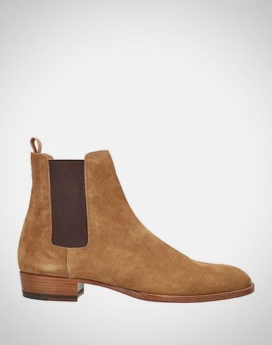 image of Saint Laurent Paris Wyatts, Retail Shoes in Tan/Camel, Men's