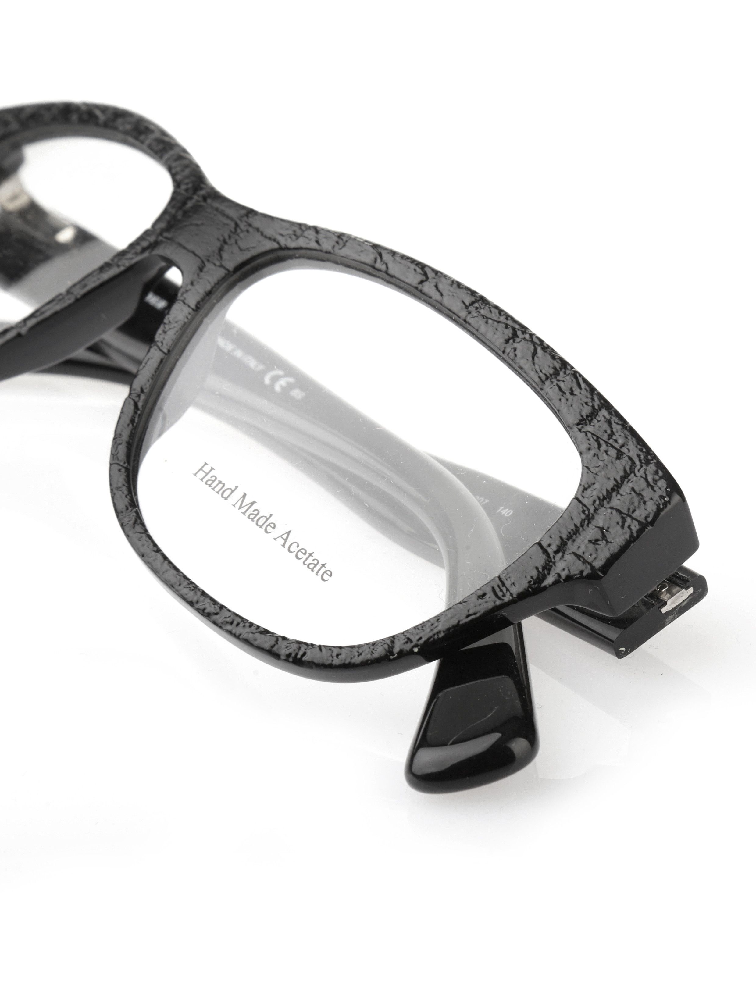 Alexander McQueen × Vintage Alexander McQueen '00s Black Square Glasses Size ONE SIZE - 1 Thumbnail