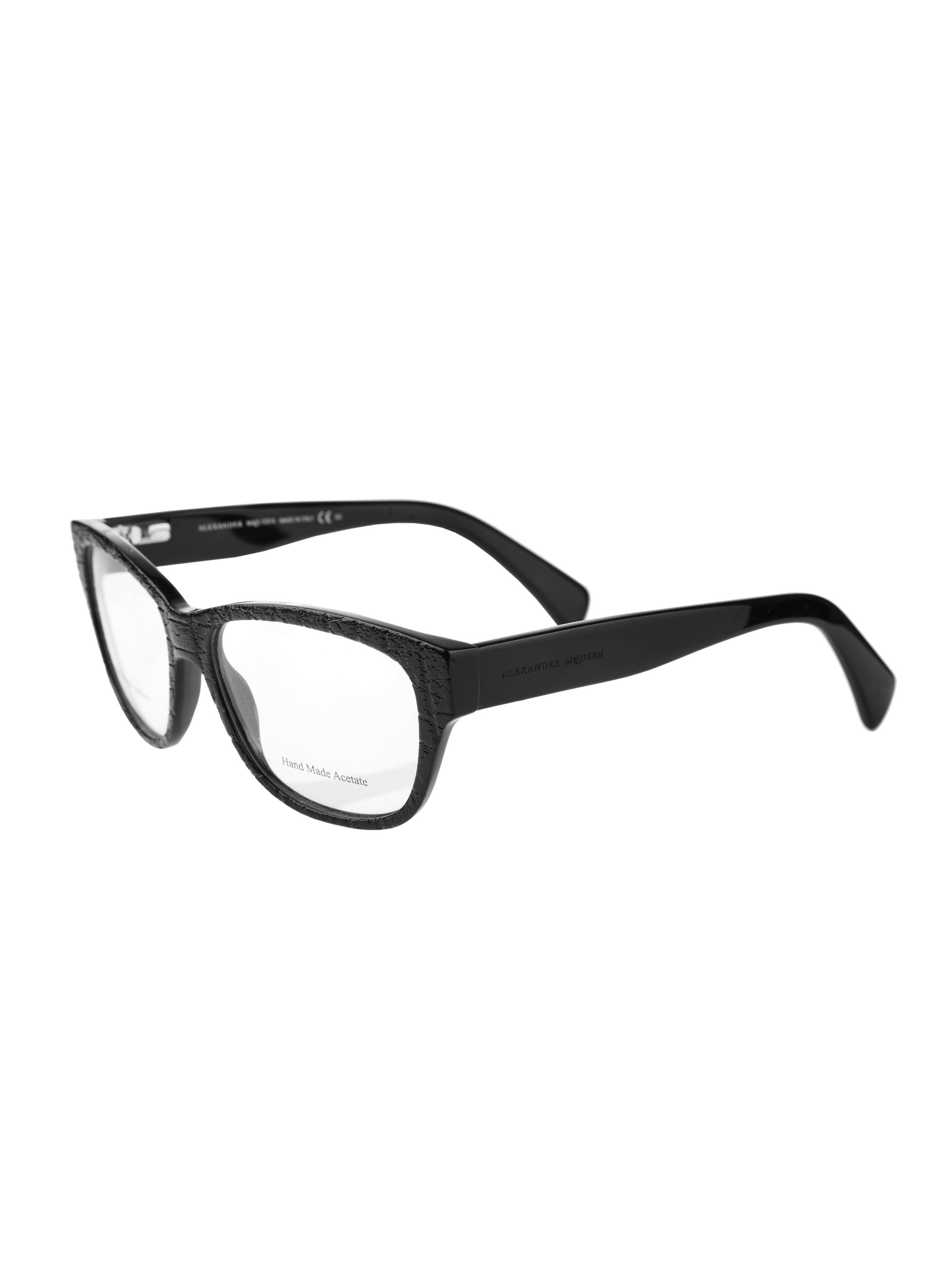 Alexander McQueen × Vintage Alexander McQueen '00s Black Square Glasses Size ONE SIZE - 3 Thumbnail