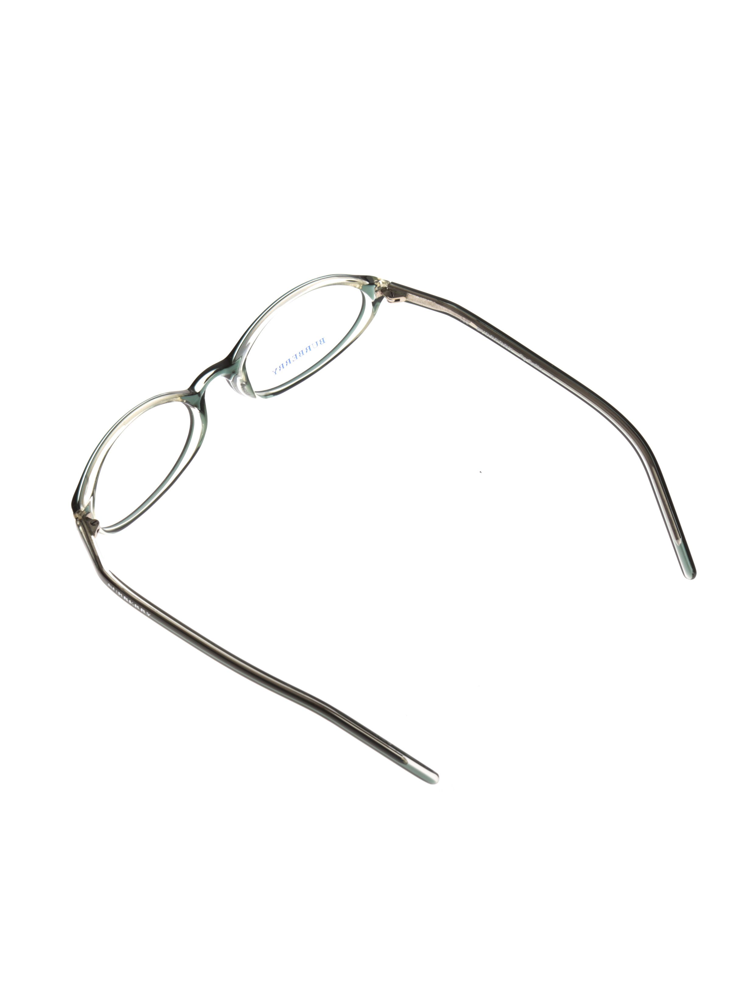 Burberry '90s Bottle Green Oval Glasses