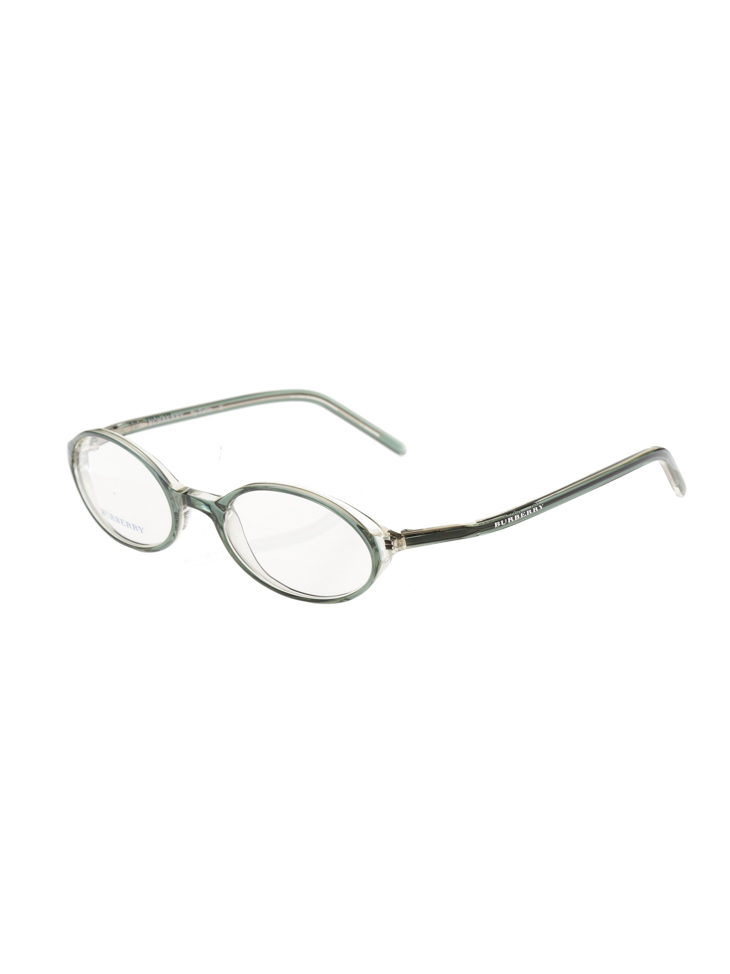 Burberry '90s Bottle Green Oval Glasses