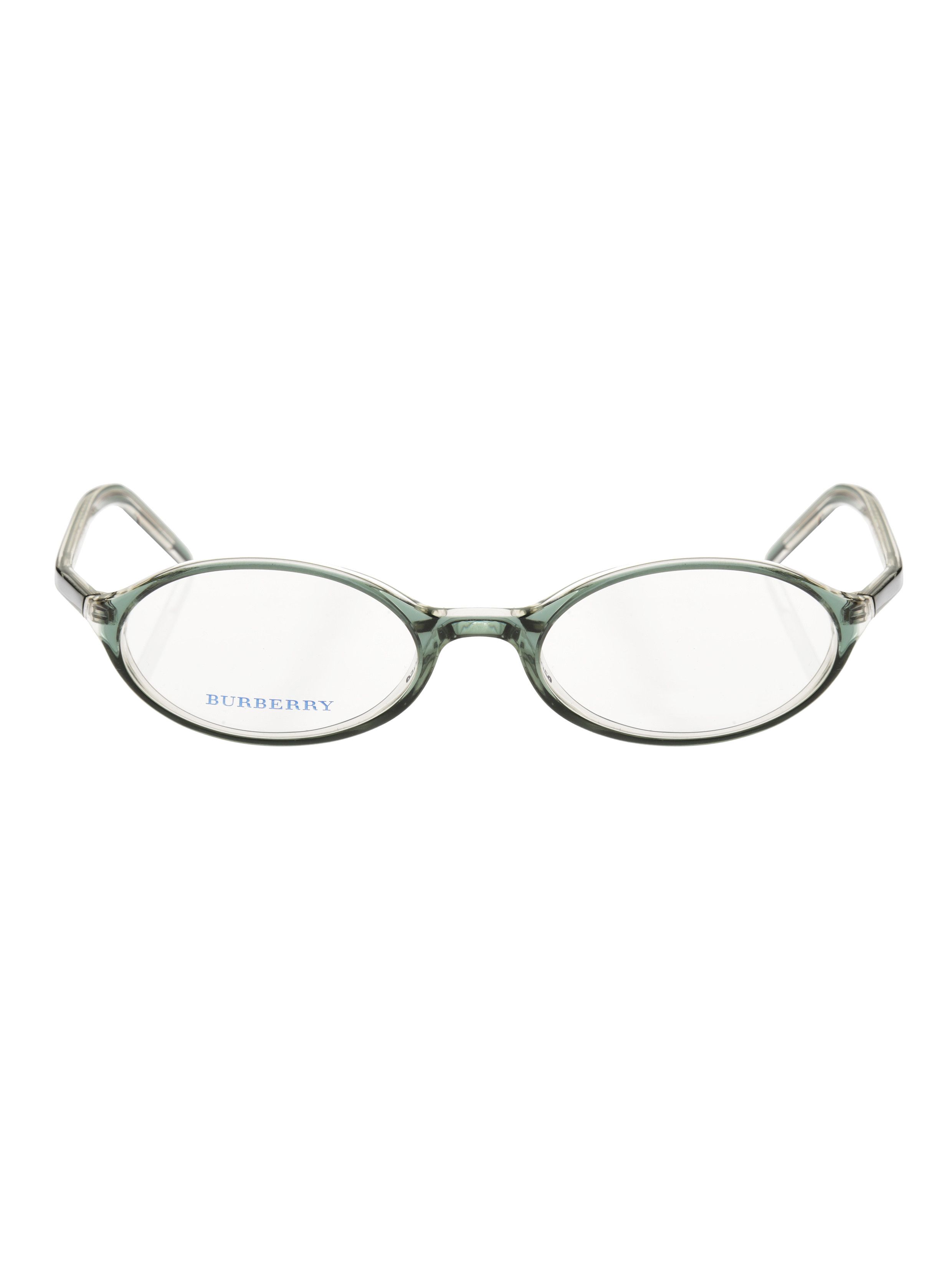 Burberry '90s Bottle Green Oval Glasses