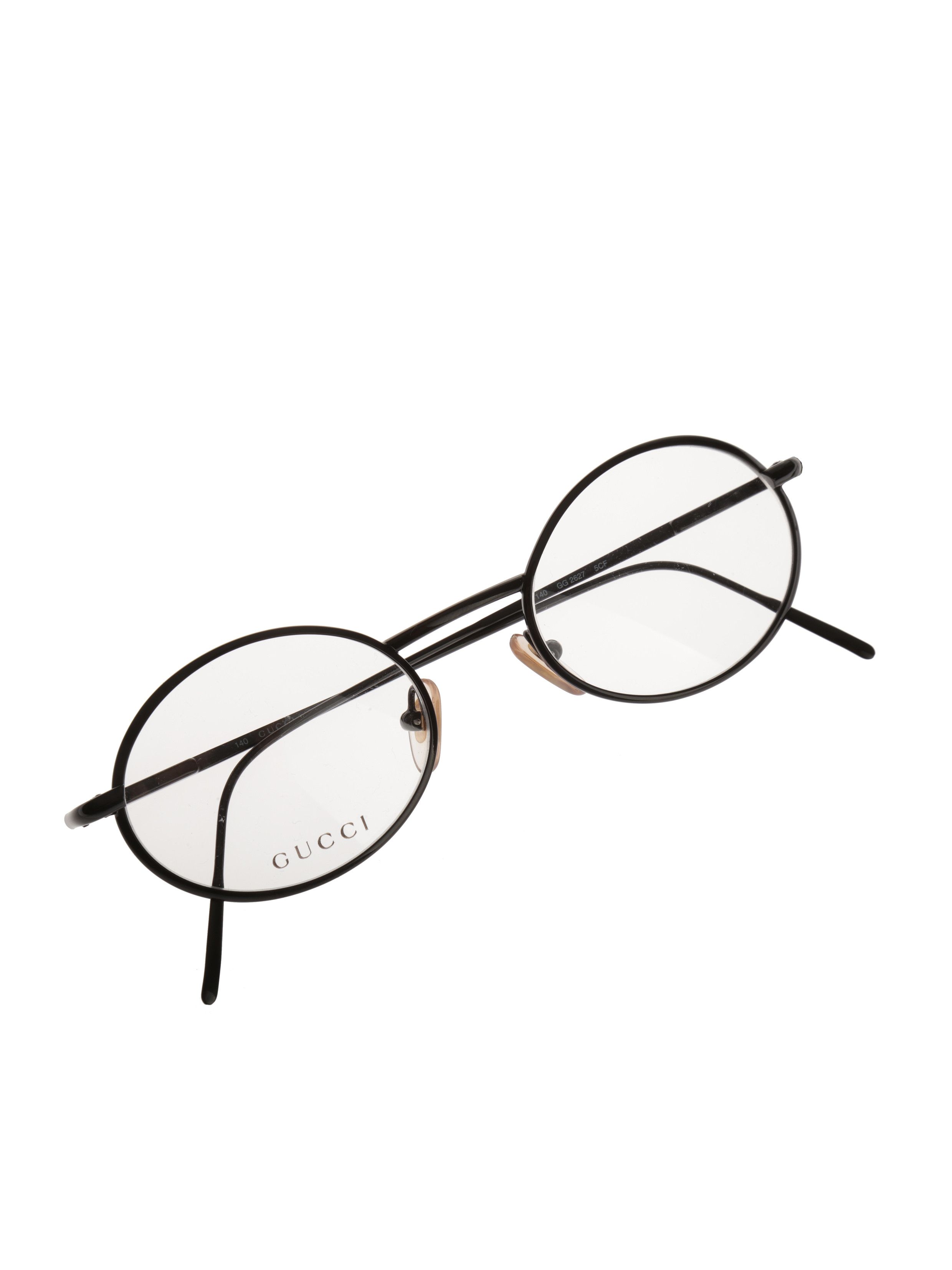 Gucci Gucci '90s Black Oval Glasses Grailed