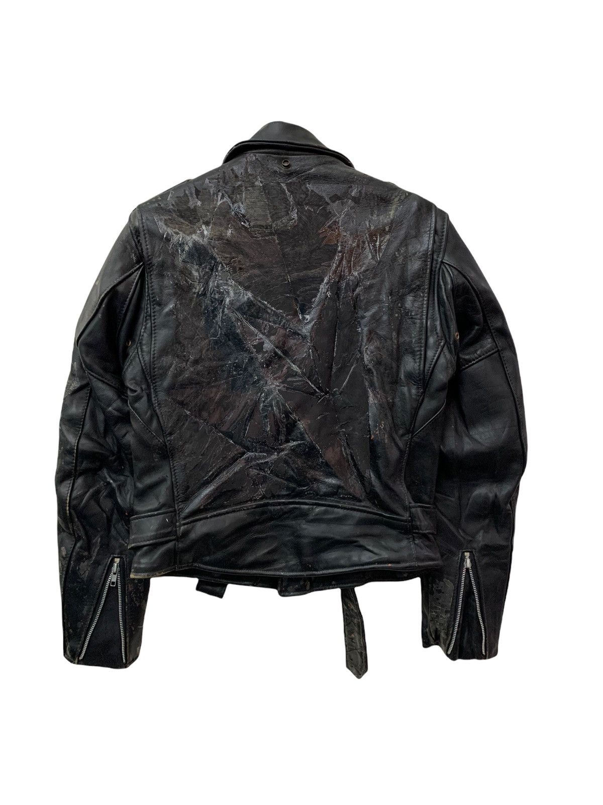 Schott 🔥VERY WORN SCHOTTPERFECTO DOUBLE COLLAR BIKERS JACKETS Size US M / EU 48-50 / 2 - 8 Thumbnail