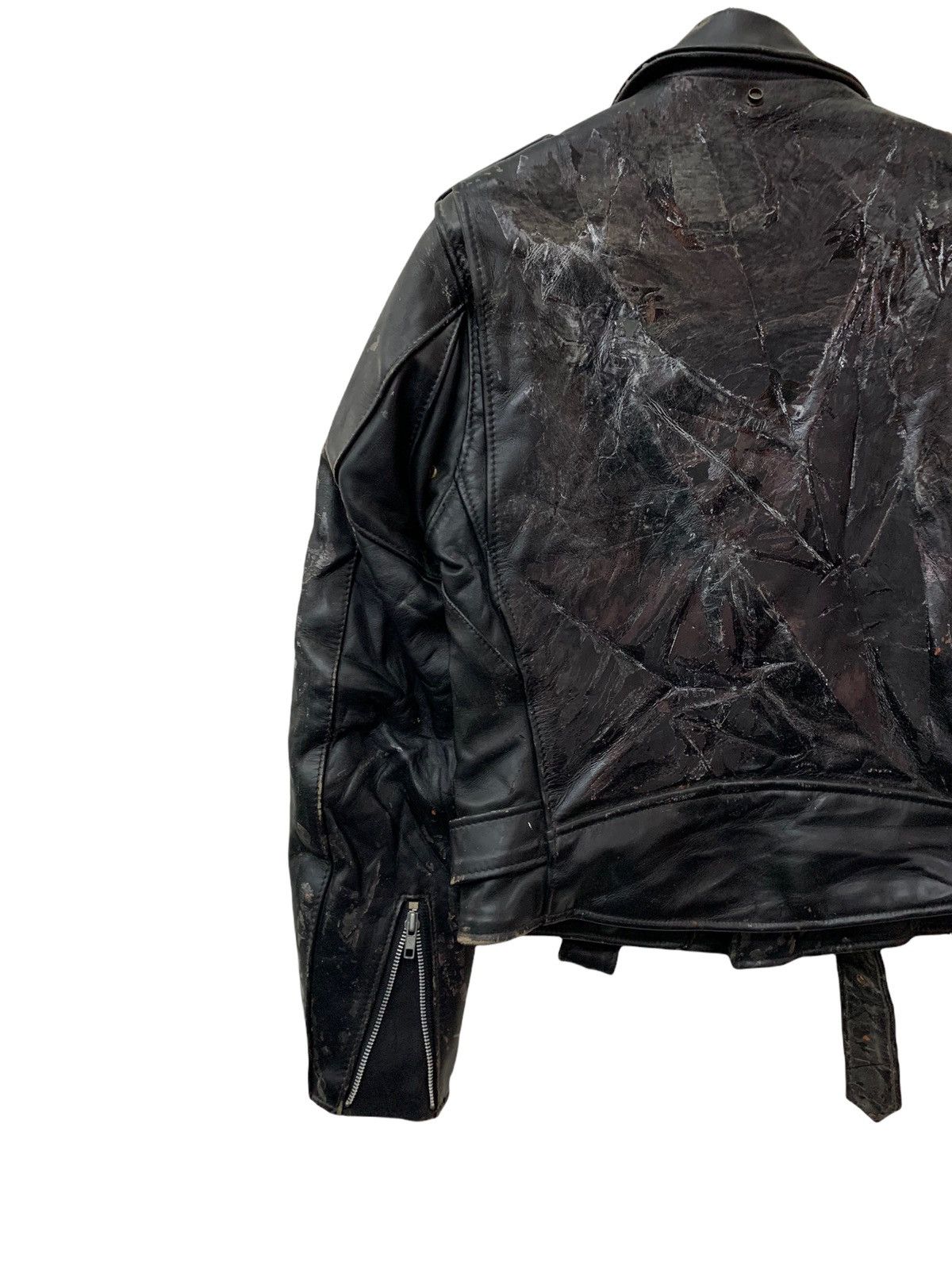 Schott 🔥VERY WORN SCHOTTPERFECTO DOUBLE COLLAR BIKERS JACKETS Size US M / EU 48-50 / 2 - 9 Thumbnail
