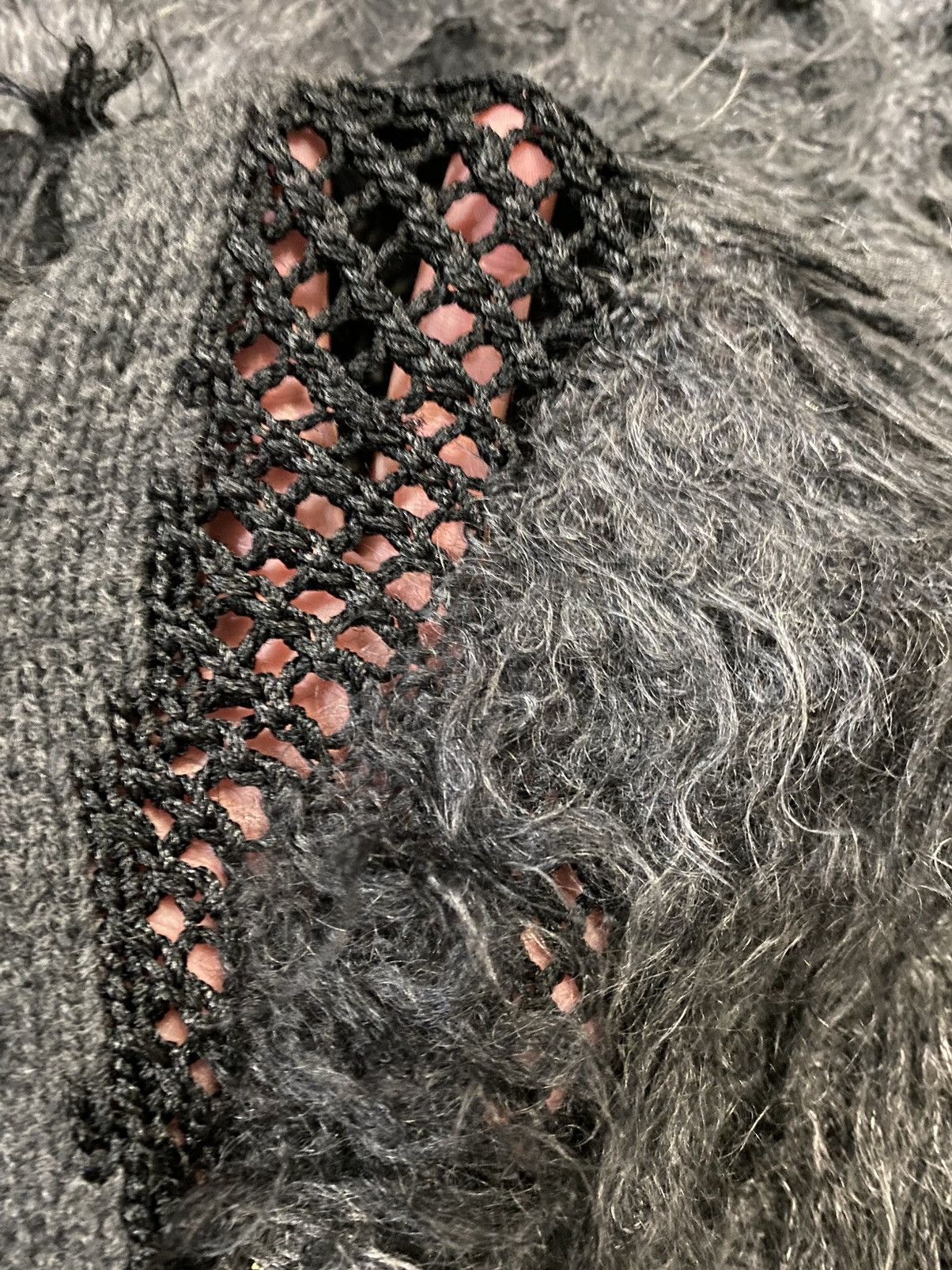 Yoshiyuki Konishi 90s FICCE HAND Knit mesh mohair destroy Size US XL / EU 56 / 4 - 12 Thumbnail