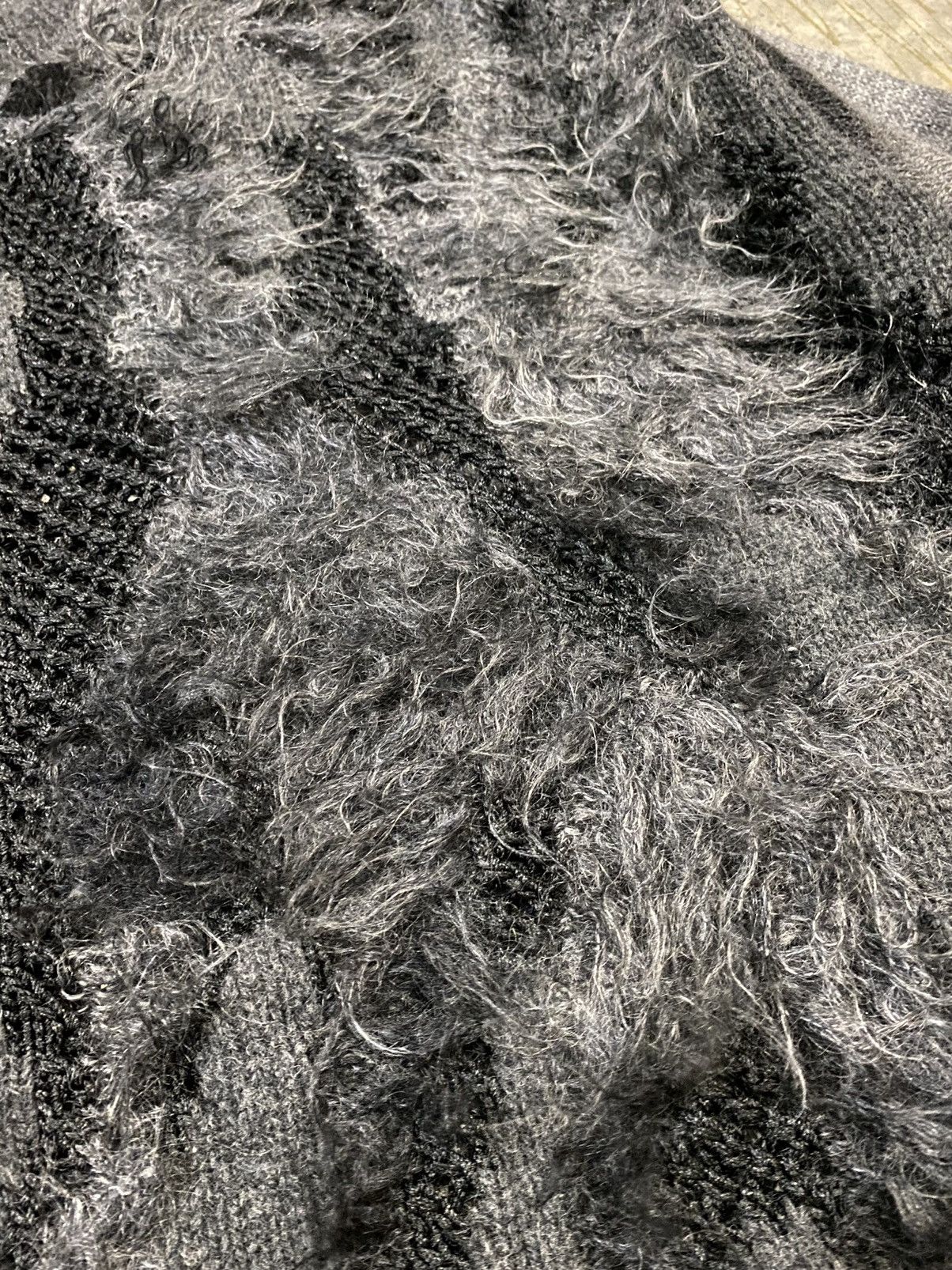Yoshiyuki Konishi 90s FICCE HAND Knit mesh mohair destroy Size US XL / EU 56 / 4 - 8 Thumbnail