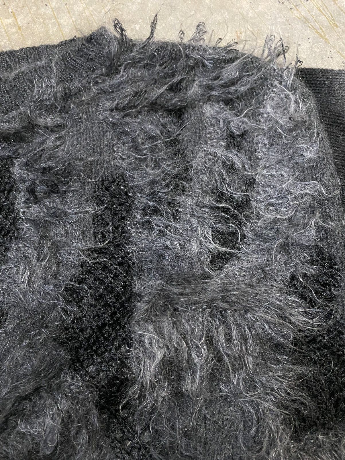 Yoshiyuki Konishi 90s FICCE HAND Knit mesh mohair destroy Size US XL / EU 56 / 4 - 10 Thumbnail