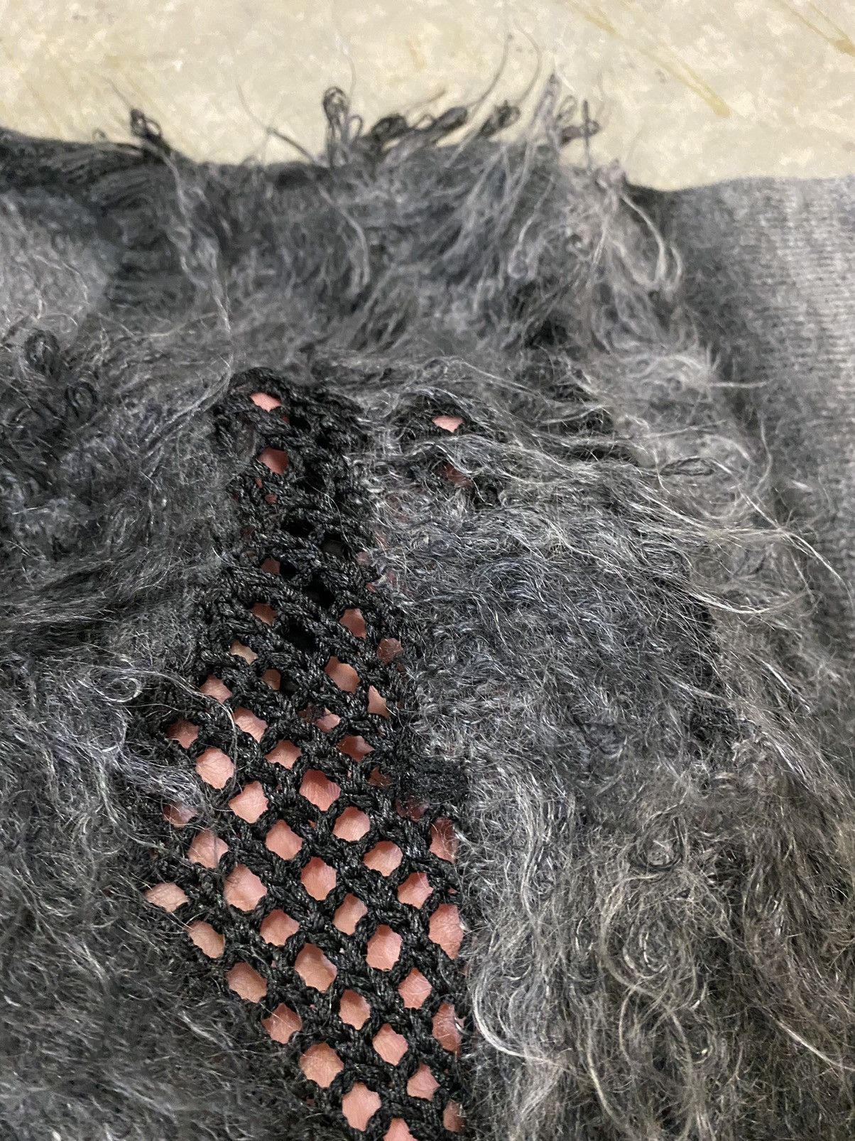 Yoshiyuki Konishi 90s FICCE HAND Knit mesh mohair destroy Size US XL / EU 56 / 4 - 13 Thumbnail