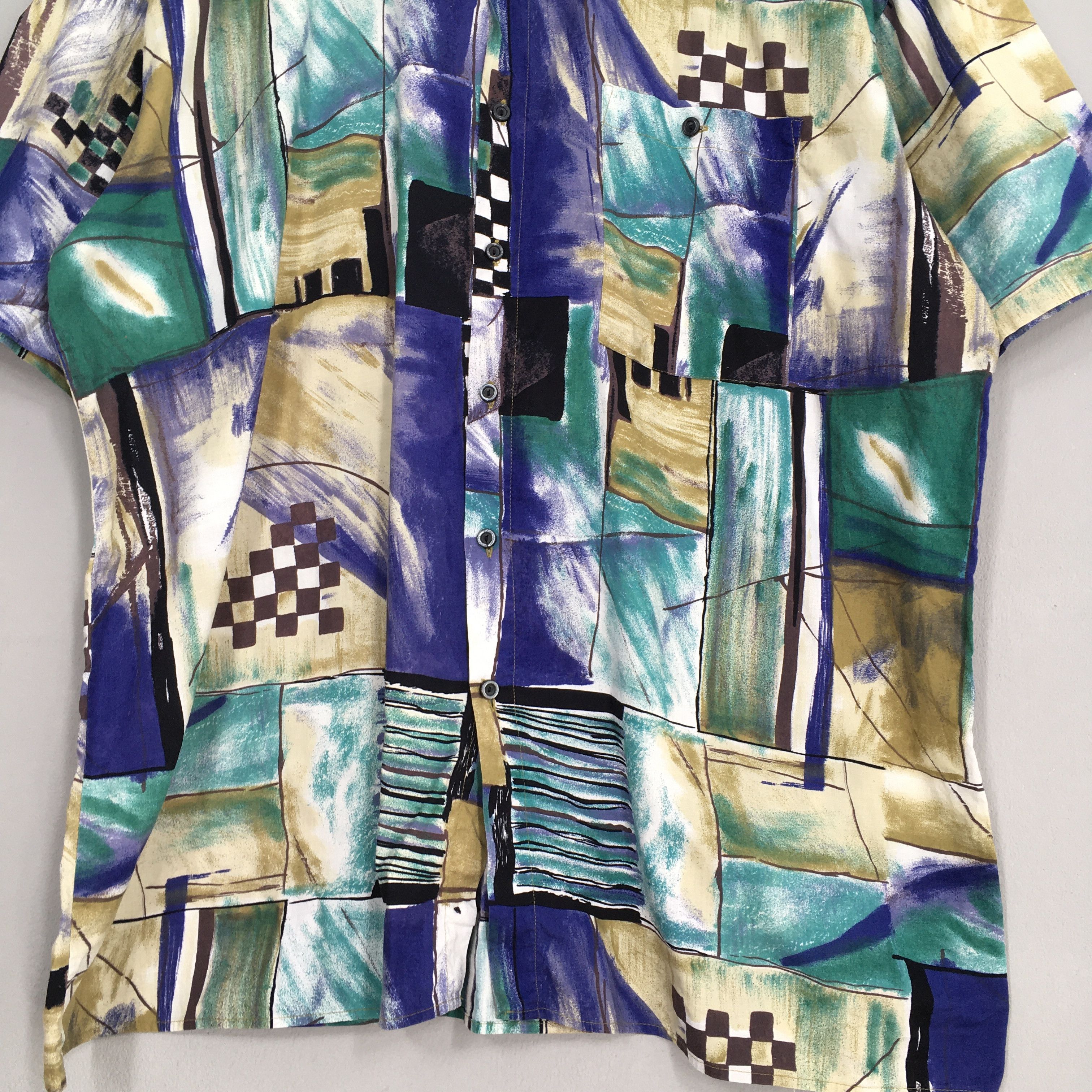 Designer Vintage Psychedelic Hawaiian Aloha Cotton Shirt XLarge Size US XL / EU 56 / 4 - 3 Thumbnail