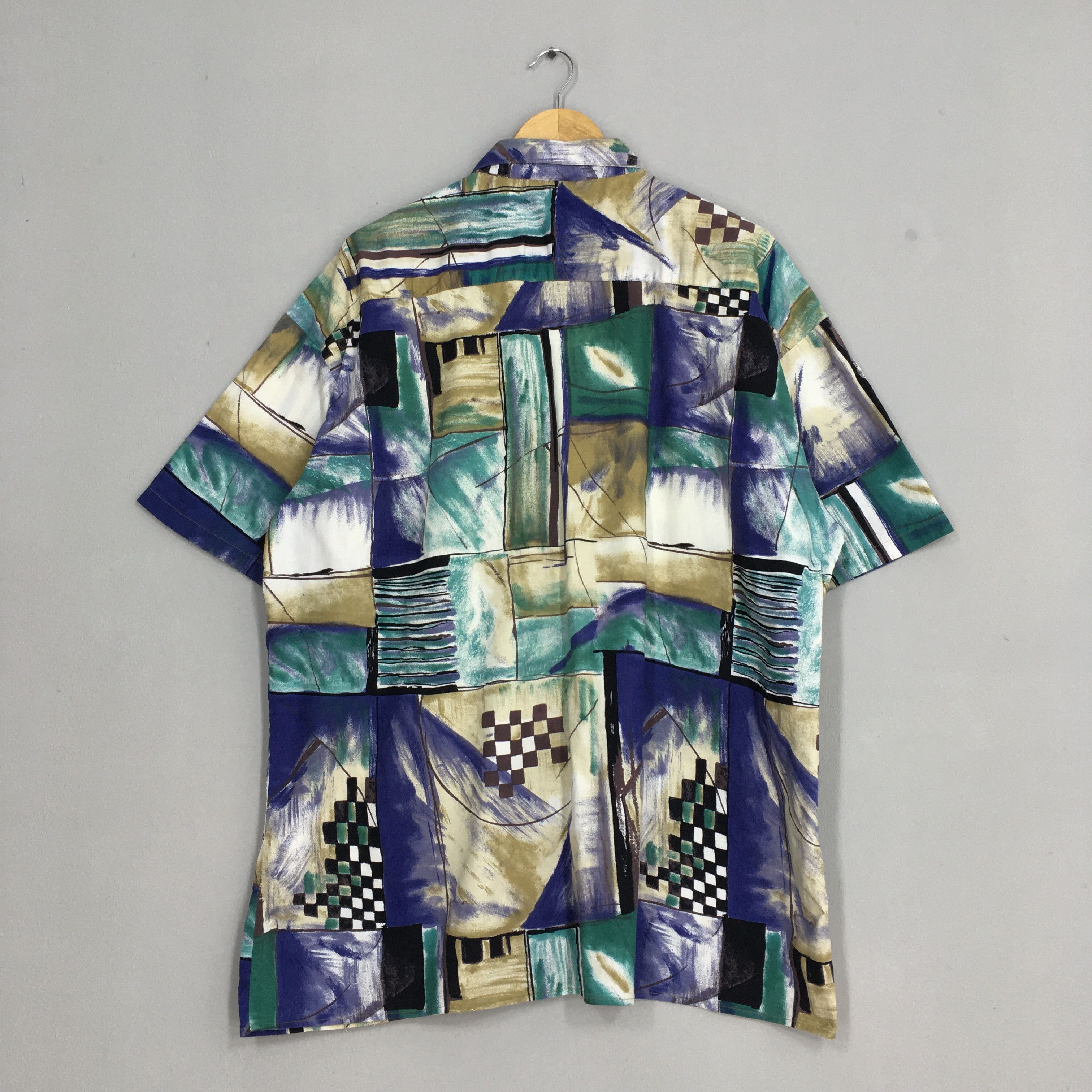 Designer Vintage Psychedelic Hawaiian Aloha Cotton Shirt XLarge Size US XL / EU 56 / 4 - 6 Thumbnail