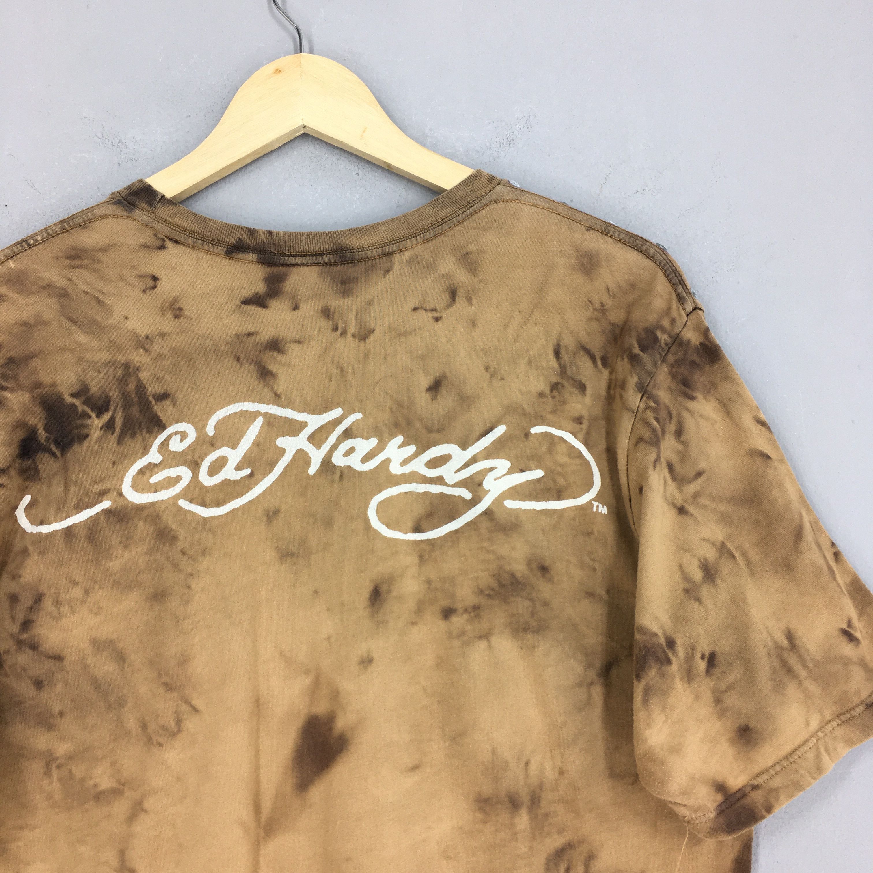 Christian Audigier × Ed Hardy × Vintage Vintage Y2K Don Ed Hardy By Christian Audigier Tshirt XXL Size US XXL / EU 58 / 5 - 7 Thumbnail
