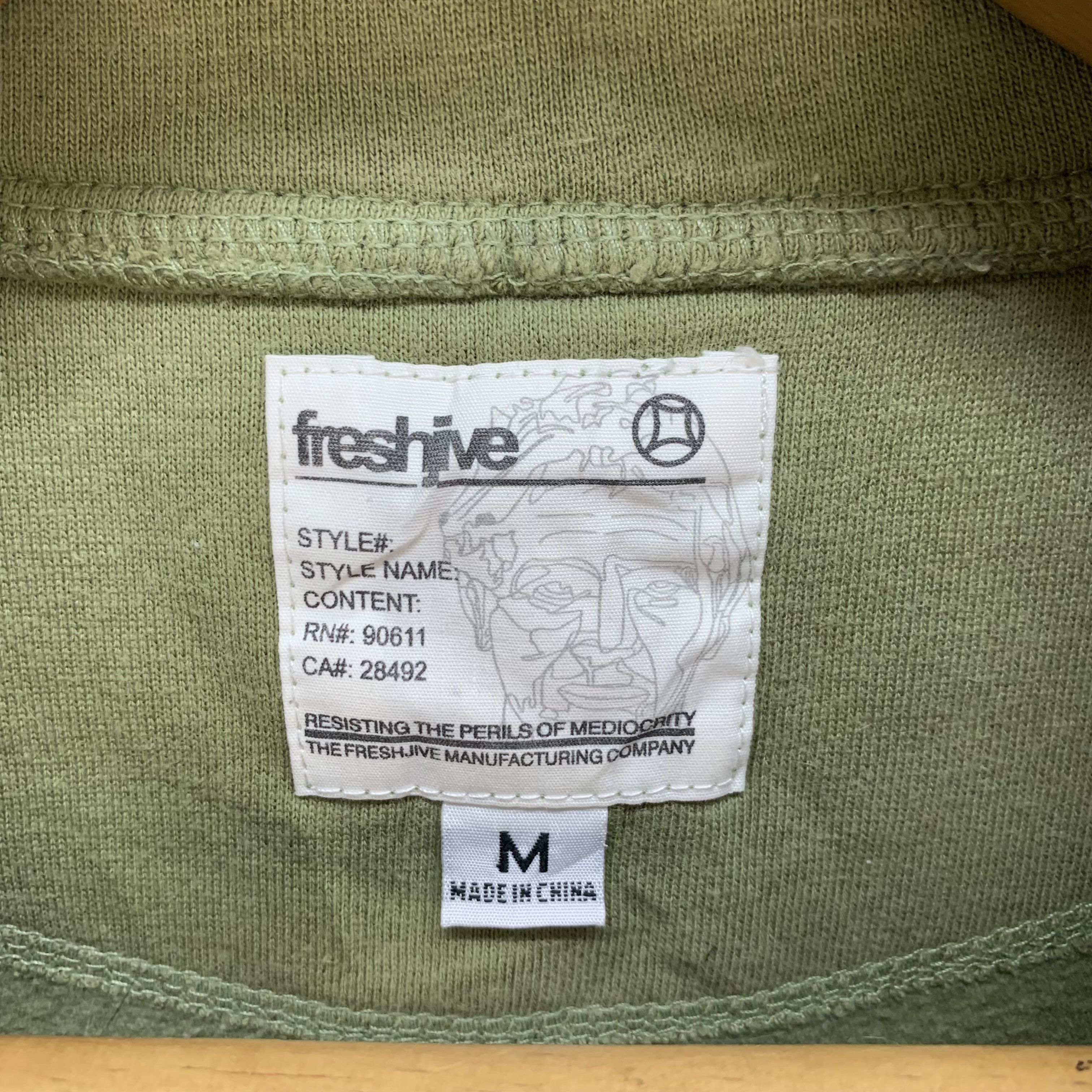 Freshjive Freshjive Turtle Neck Big Logo Zipper Jacket #4083-141 Size US M / EU 48-50 / 2 - 7 Thumbnail