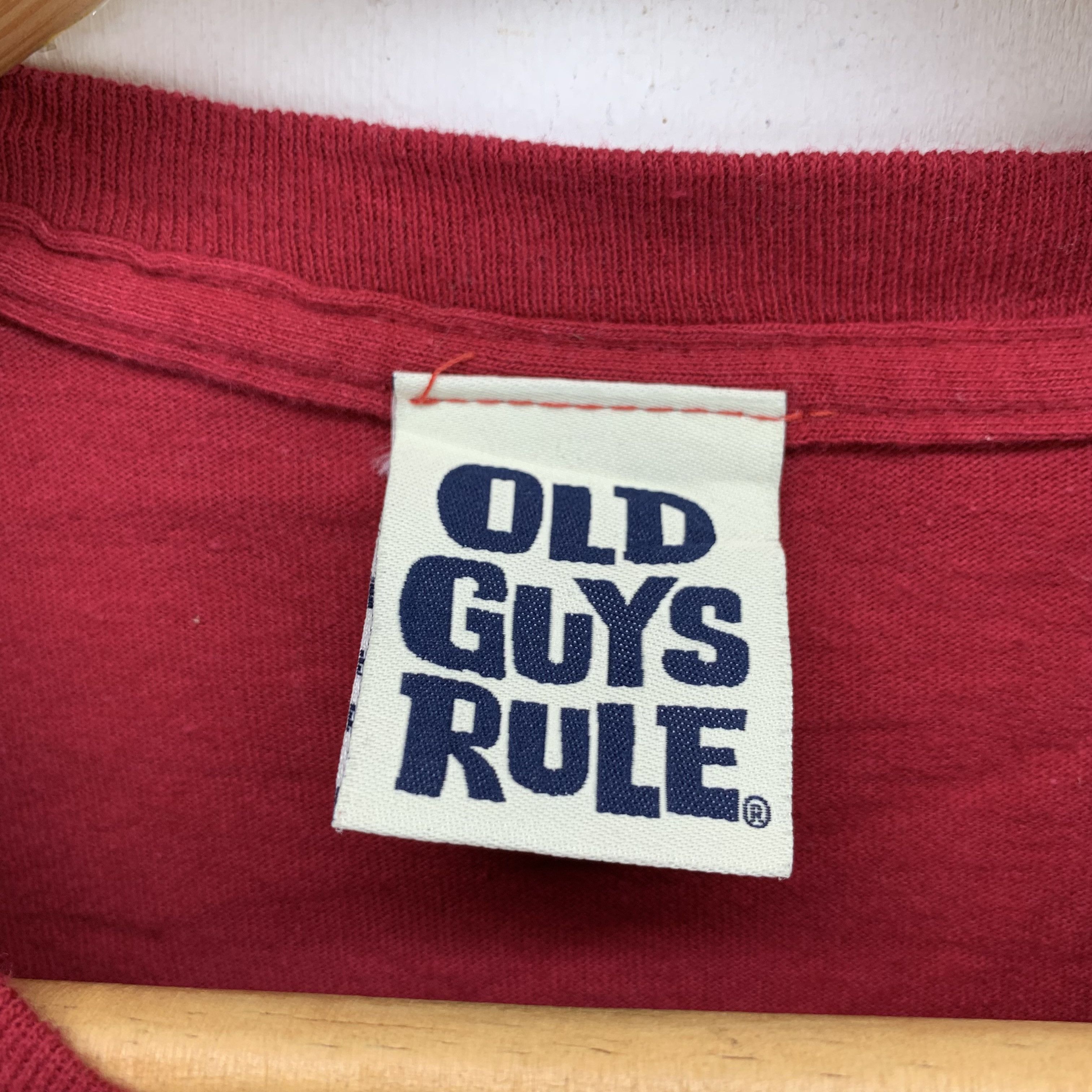 Other Old Guy Rule Big Logo Red Tee #3391-49 Size US XL / EU 56 / 4 - 5 Thumbnail