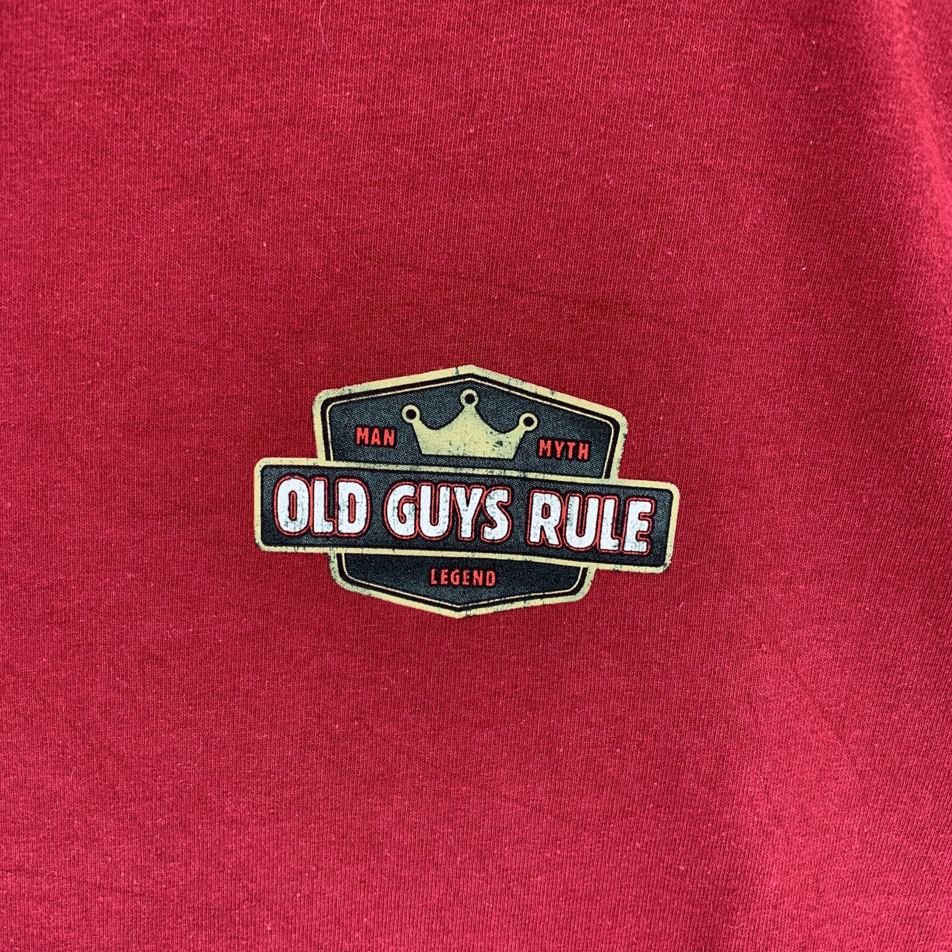 Other Old Guy Rule Big Logo Red Tee #3391-49 Size US XL / EU 56 / 4 - 4 Thumbnail