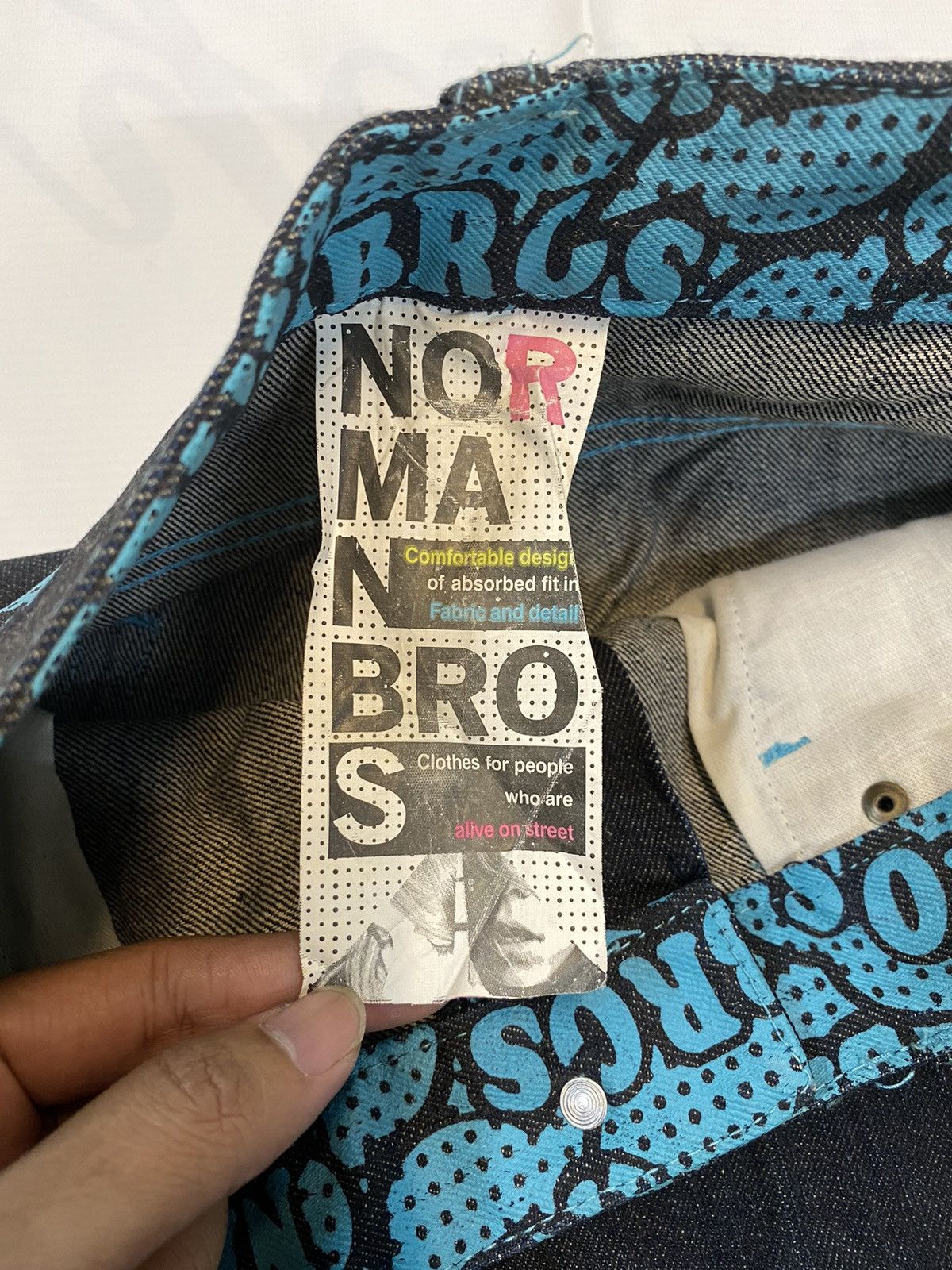 Japanese Brand Normanbros Denim Jeans Japanese Street Size US 33 - 7 Thumbnail