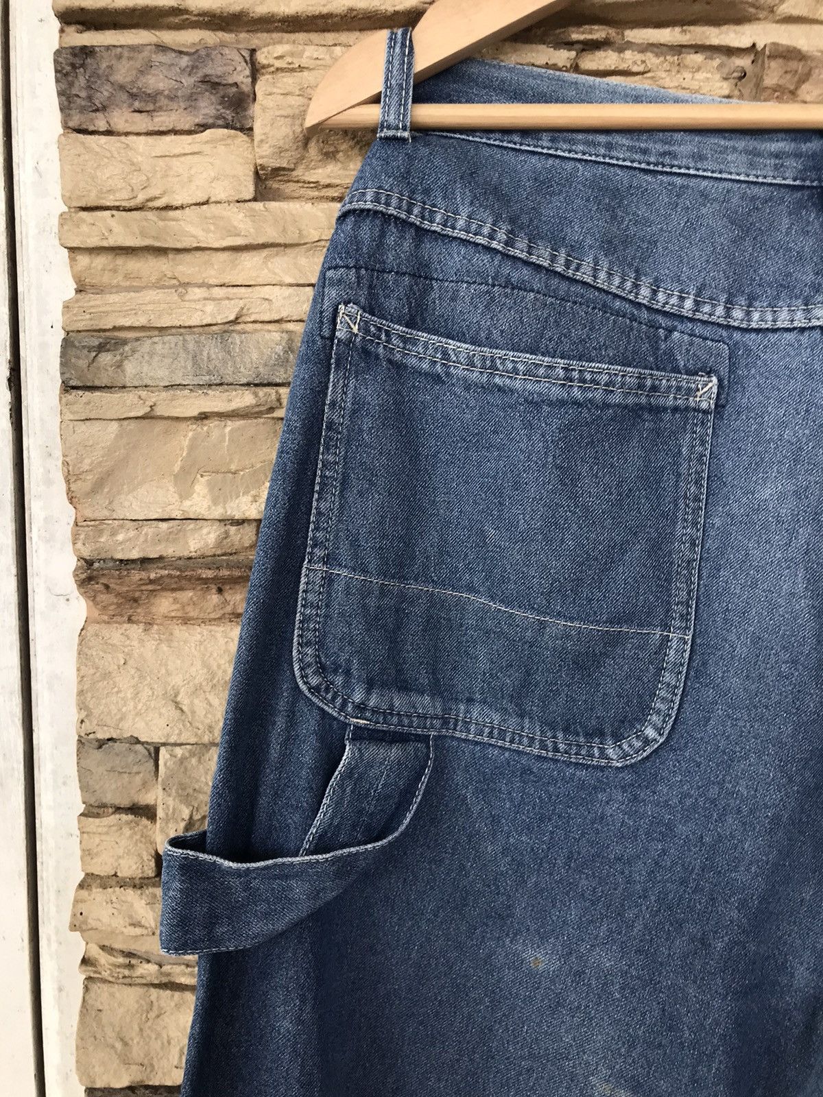 Global Work Vintage Global Work Carpenter Distressed Pants Size US 33 - 13 Thumbnail