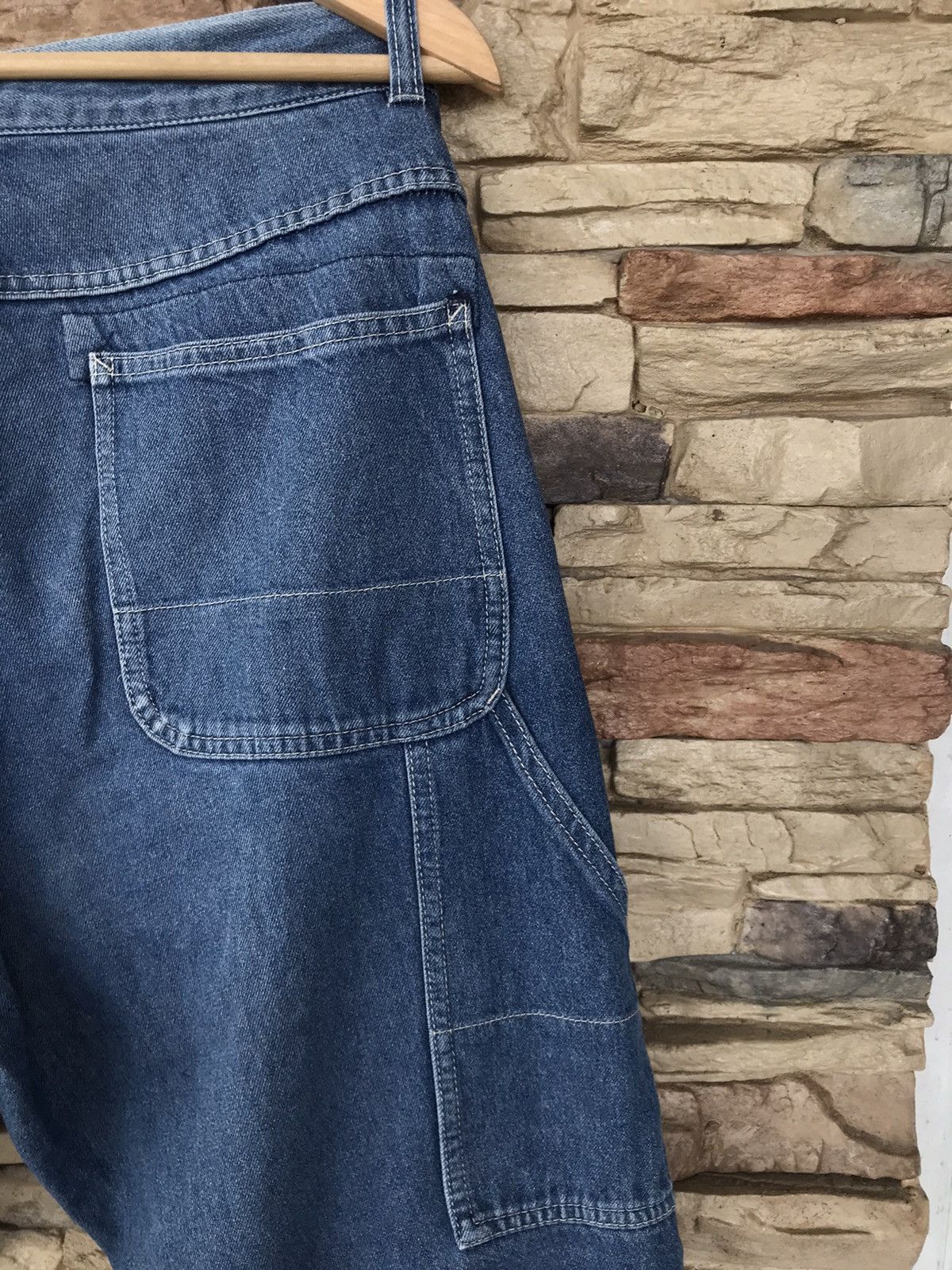 Global Work Vintage Global Work Carpenter Distressed Pants Size US 33 - 14 Thumbnail