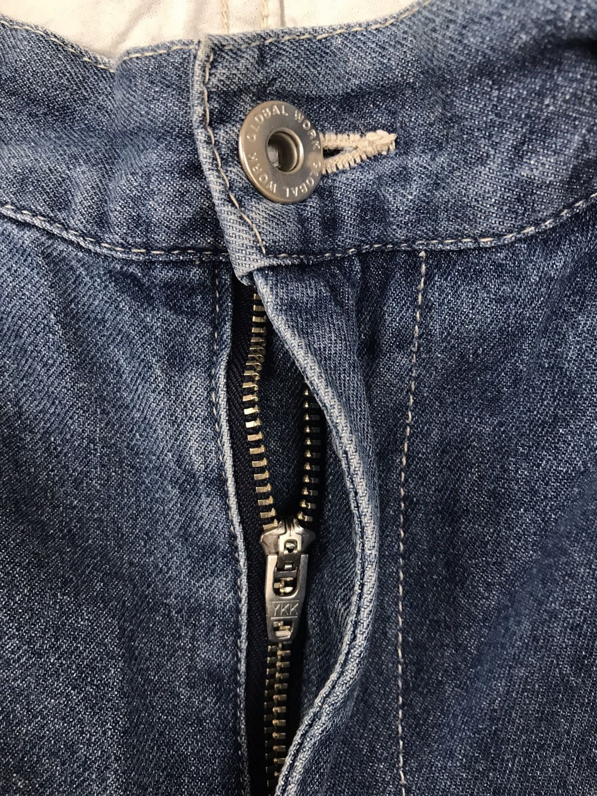 Global Work Vintage Global Work Carpenter Distressed Pants Size US 33 - 10 Thumbnail