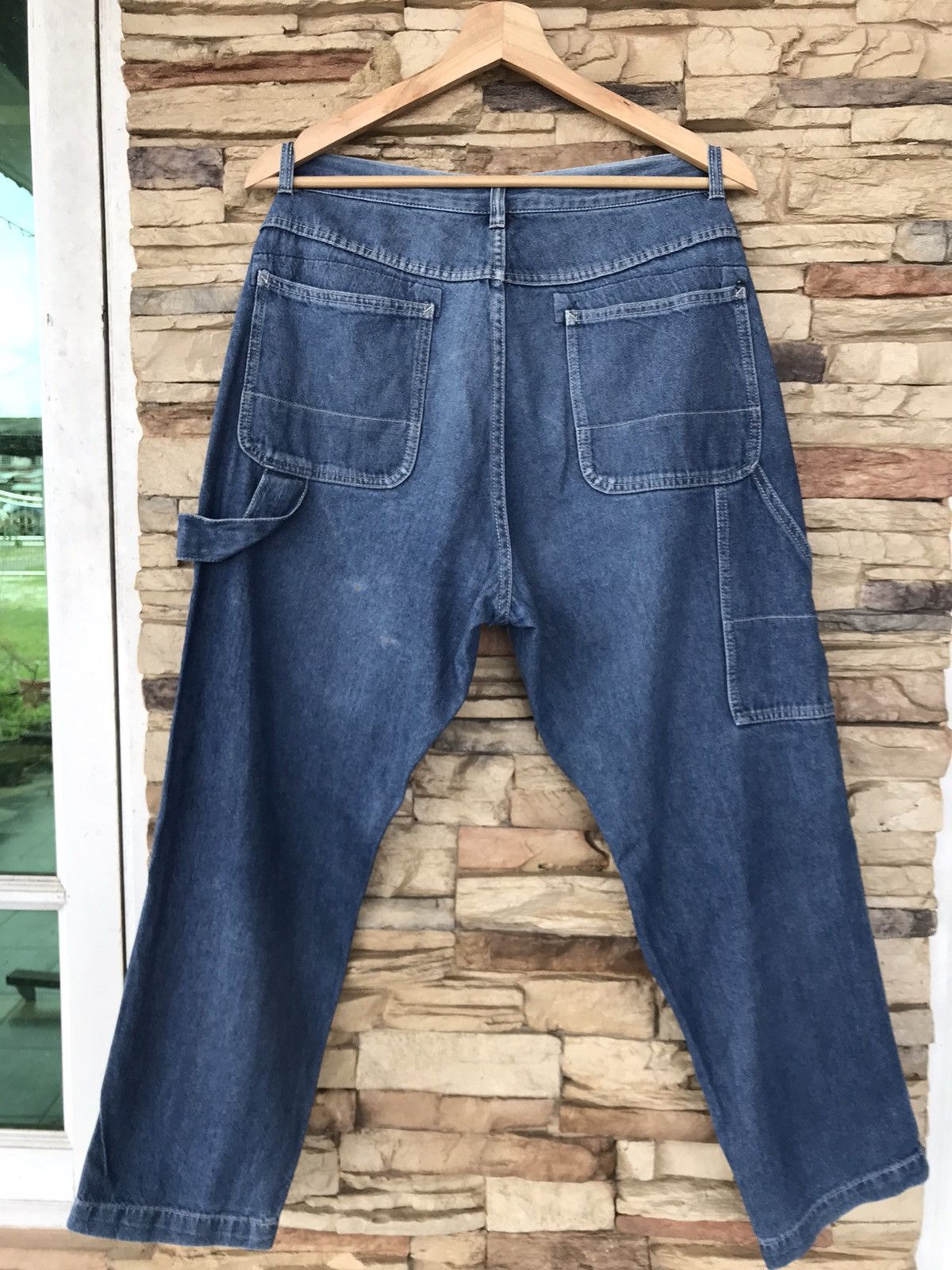 Global Work Vintage Global Work Carpenter Distressed Pants Size US 33 - 2 Thumbnail