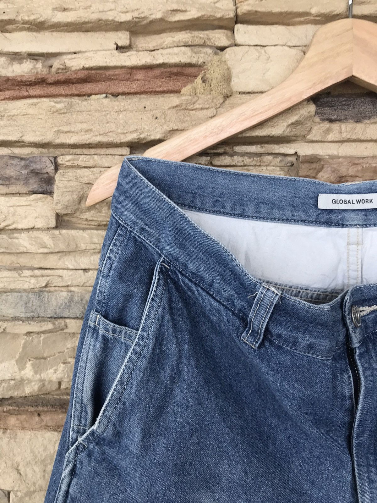 Global Work Vintage Global Work Carpenter Distressed Pants Size US 33 - 4 Thumbnail