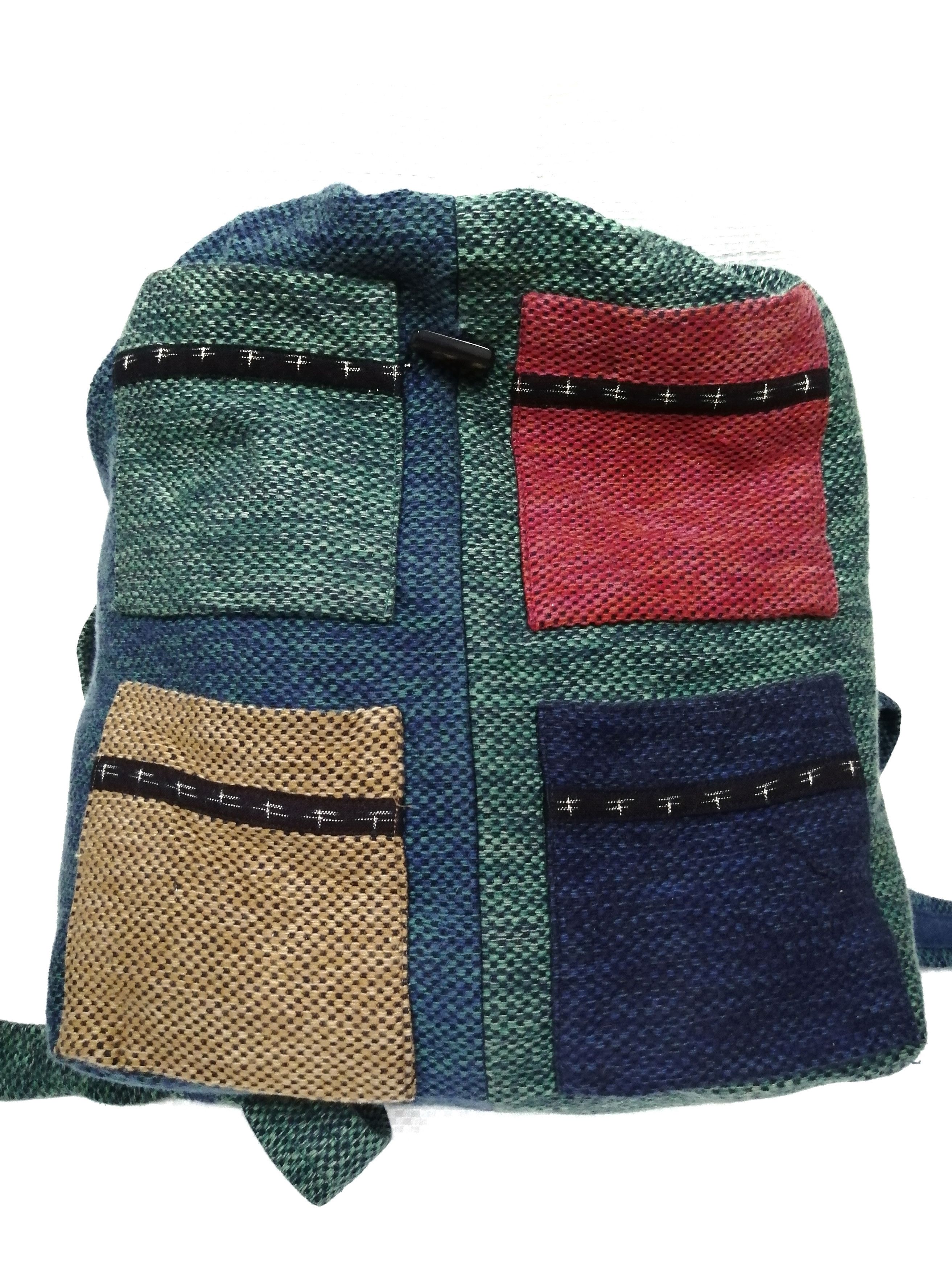 Japanese Brand Custom Made Patchwork Kendo Backpack Size ONE SIZE - 3 Thumbnail