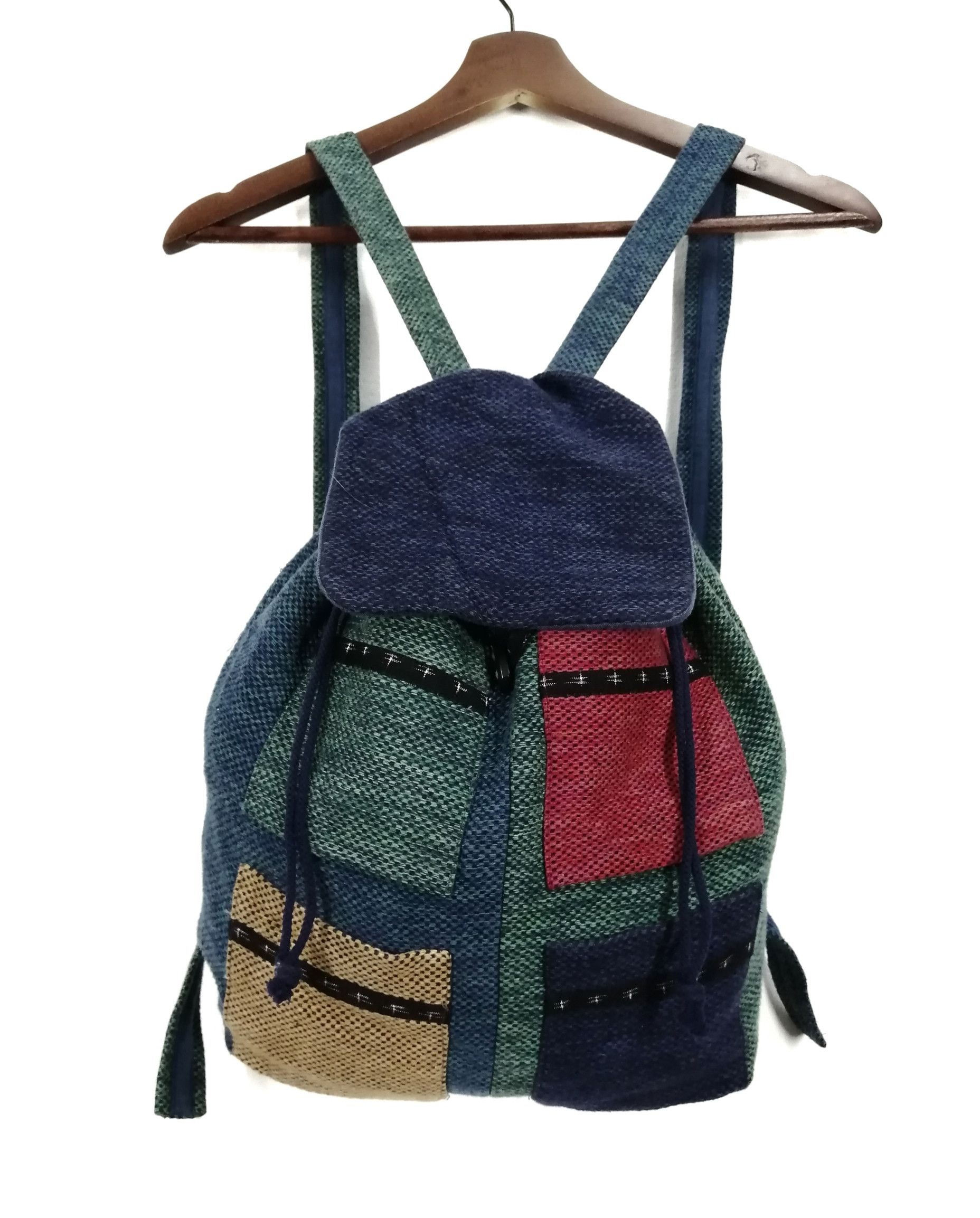 Japanese Brand Custom Made Patchwork Kendo Backpack Size ONE SIZE - 2 Thumbnail