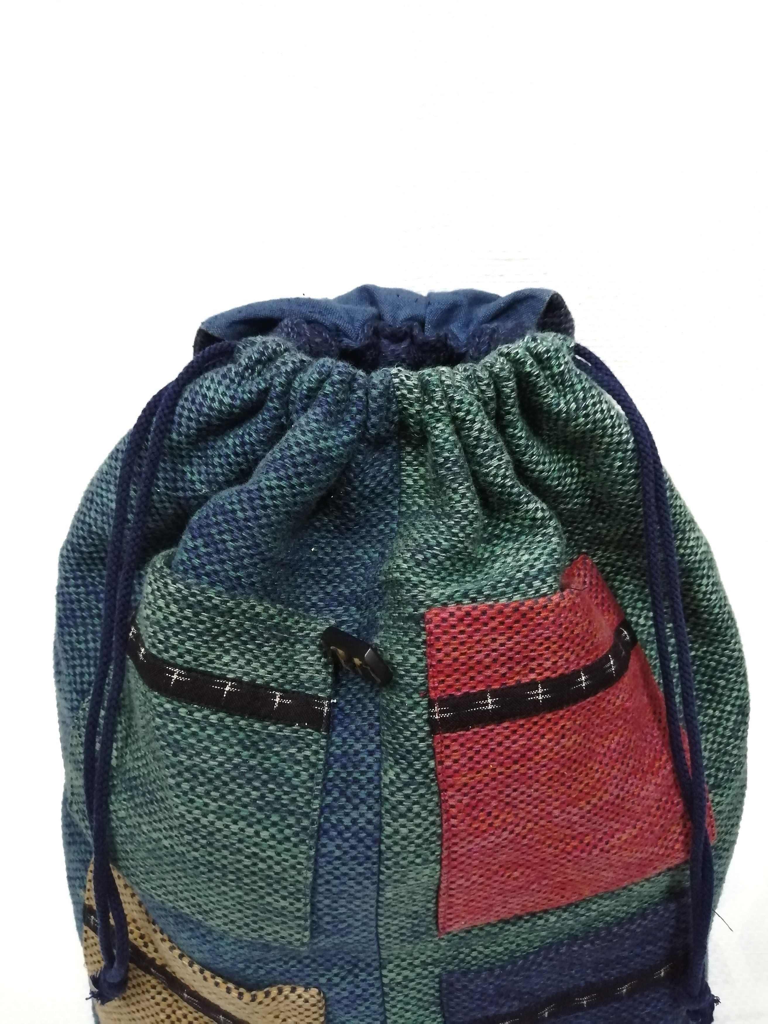 Japanese Brand Custom Made Patchwork Kendo Backpack Size ONE SIZE - 4 Thumbnail