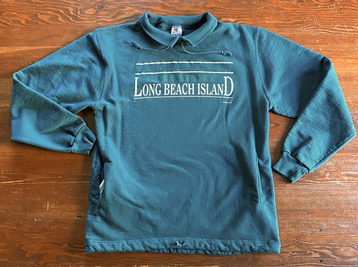 Champion Vintage 1995 Long Beach Island Champion Collared Sweatshirt Size US XXL / EU 58 / 5 - 2 Thumbnail