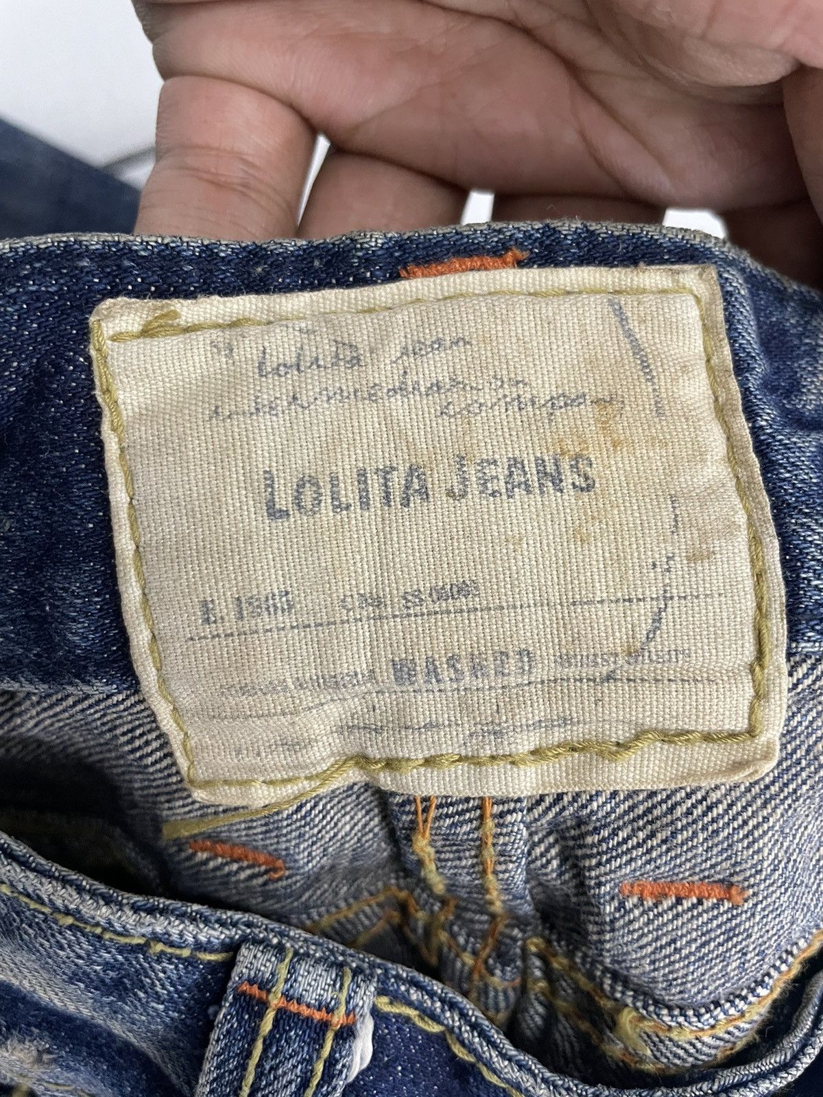 Japanese Brand Vintage Lolita Japan Flare Jeans Low rise Size US 29 - 10 Thumbnail