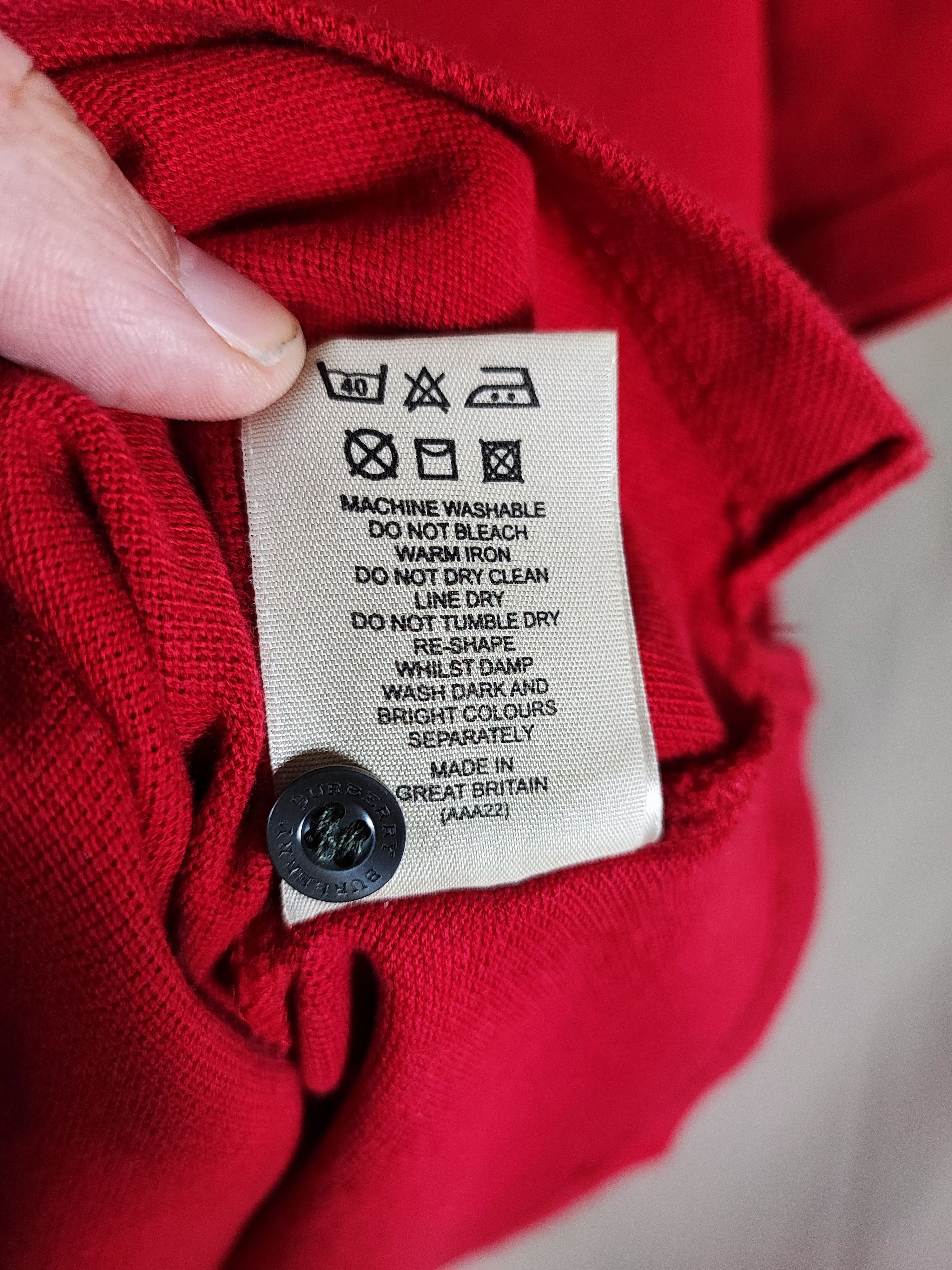 Burberry ⚠️Rare Burberry Polo with tartan pattern Size US M / EU 48-50 / 2 - 8 Thumbnail