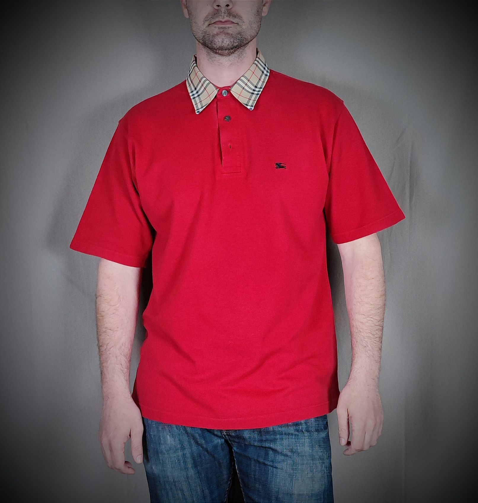 Burberry ⚠️Rare Burberry Polo with tartan pattern Size US M / EU 48-50 / 2 - 3 Thumbnail