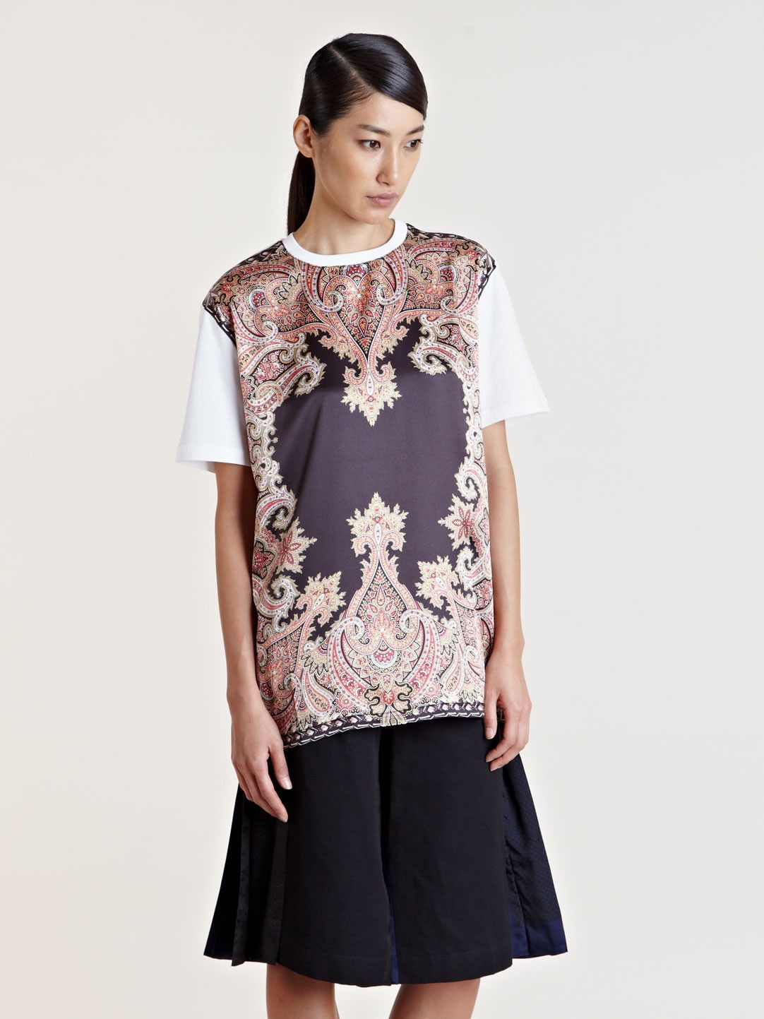 Givenchy Givenchy Satin Paisley Floral Birds of Paradise T-shirt Size US M / EU 48-50 / 2 - 6 Thumbnail