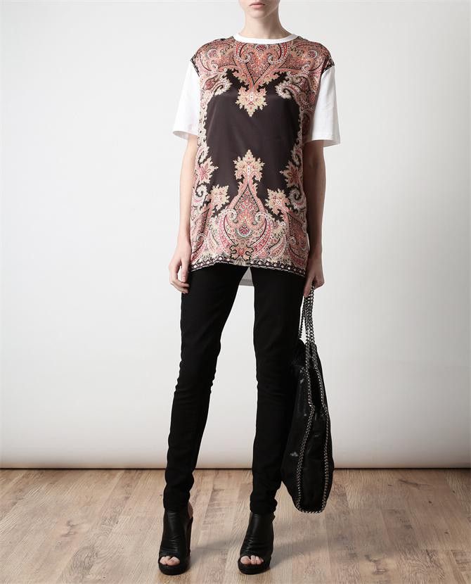 Givenchy Givenchy Satin Paisley Floral Birds of Paradise T-shirt Size US M / EU 48-50 / 2 - 5 Thumbnail