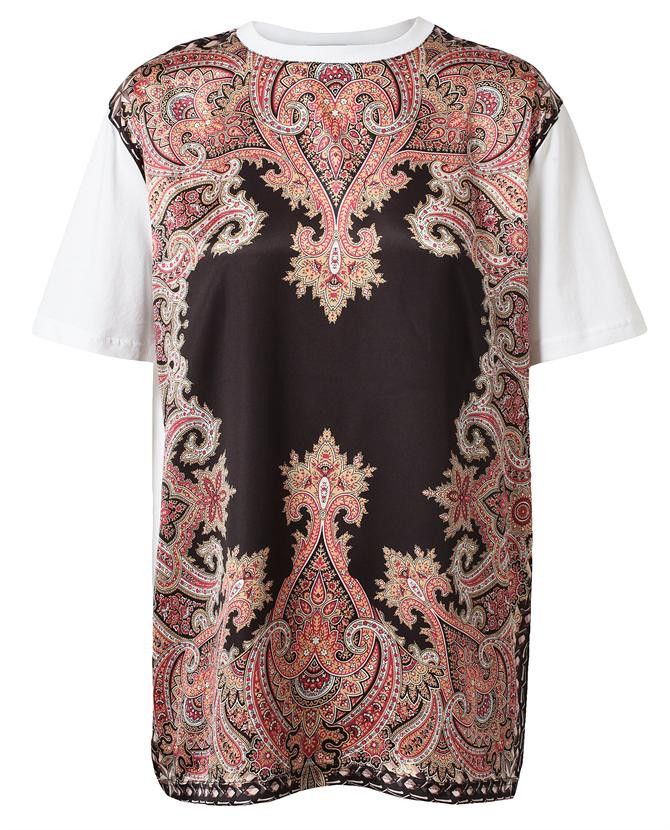 Givenchy Givenchy Satin Paisley Floral Birds of Paradise T-shirt Size US M / EU 48-50 / 2 - 2 Thumbnail