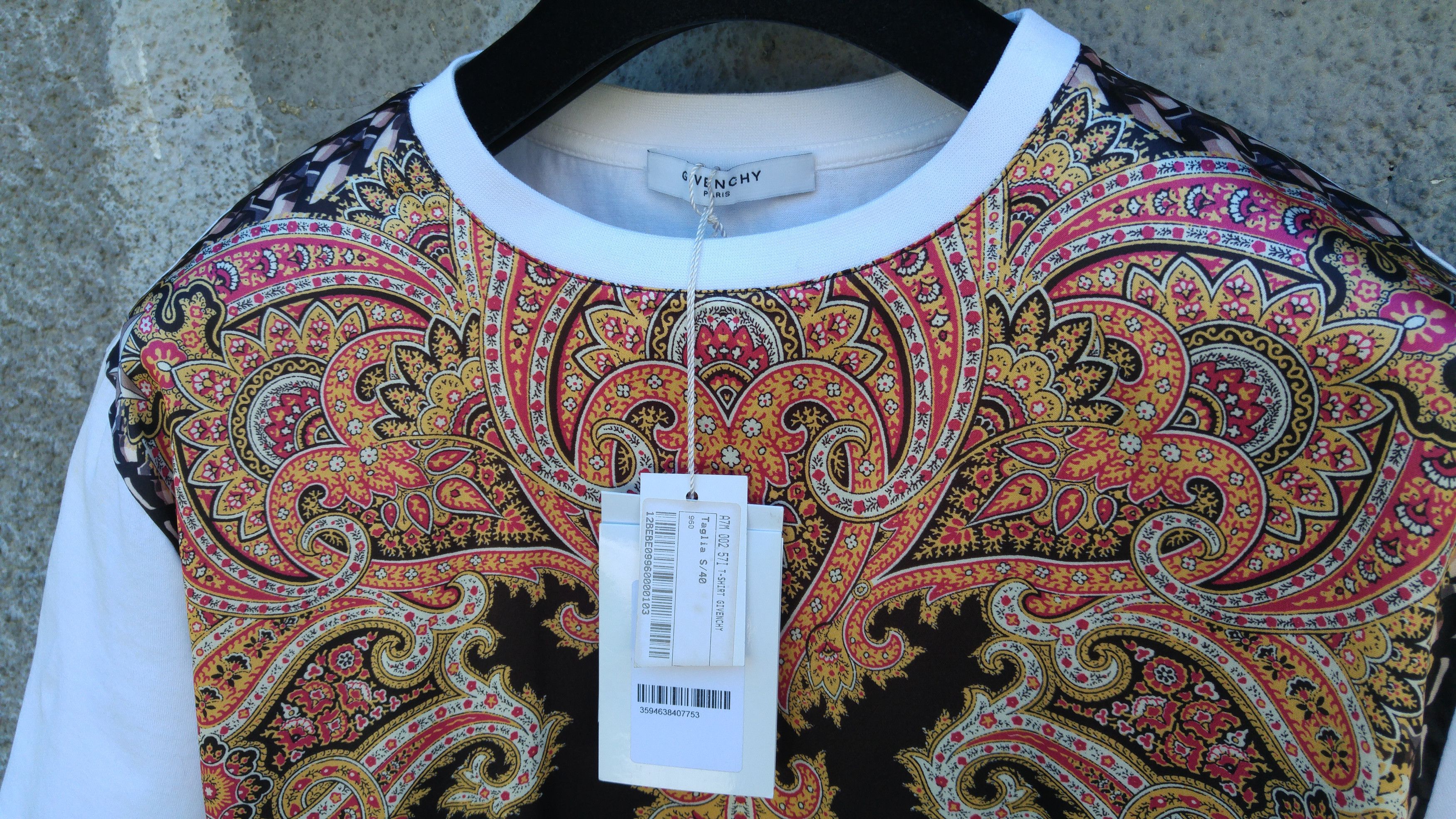 Givenchy Givenchy Satin Paisley Floral Birds of Paradise T-shirt Size US M / EU 48-50 / 2 - 7 Thumbnail