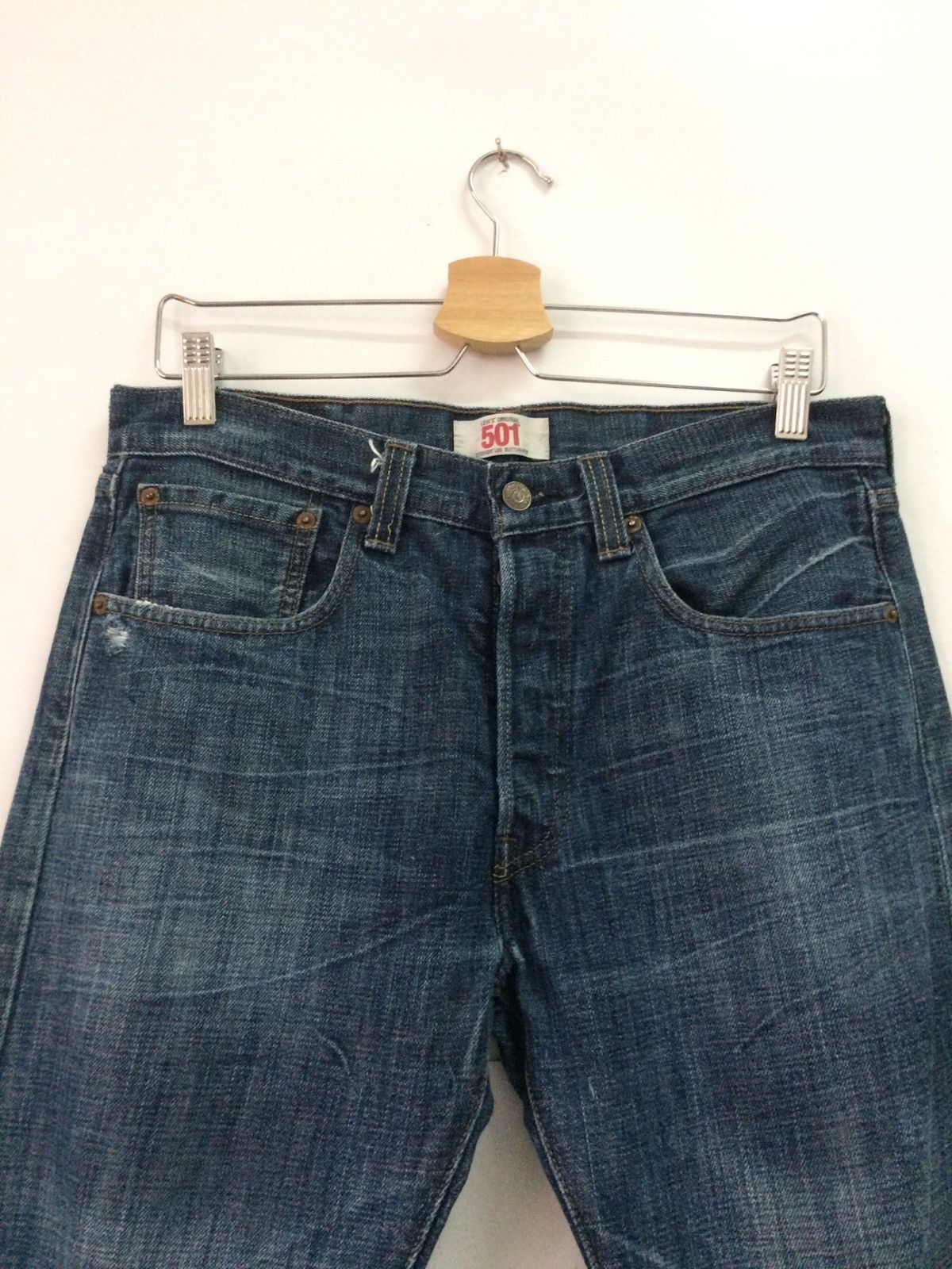 Levi's Vintage Clothing 🔥Vintage Levi’s 501 Distressed design jeans pants Size US 30 / EU 46 - 5 Thumbnail