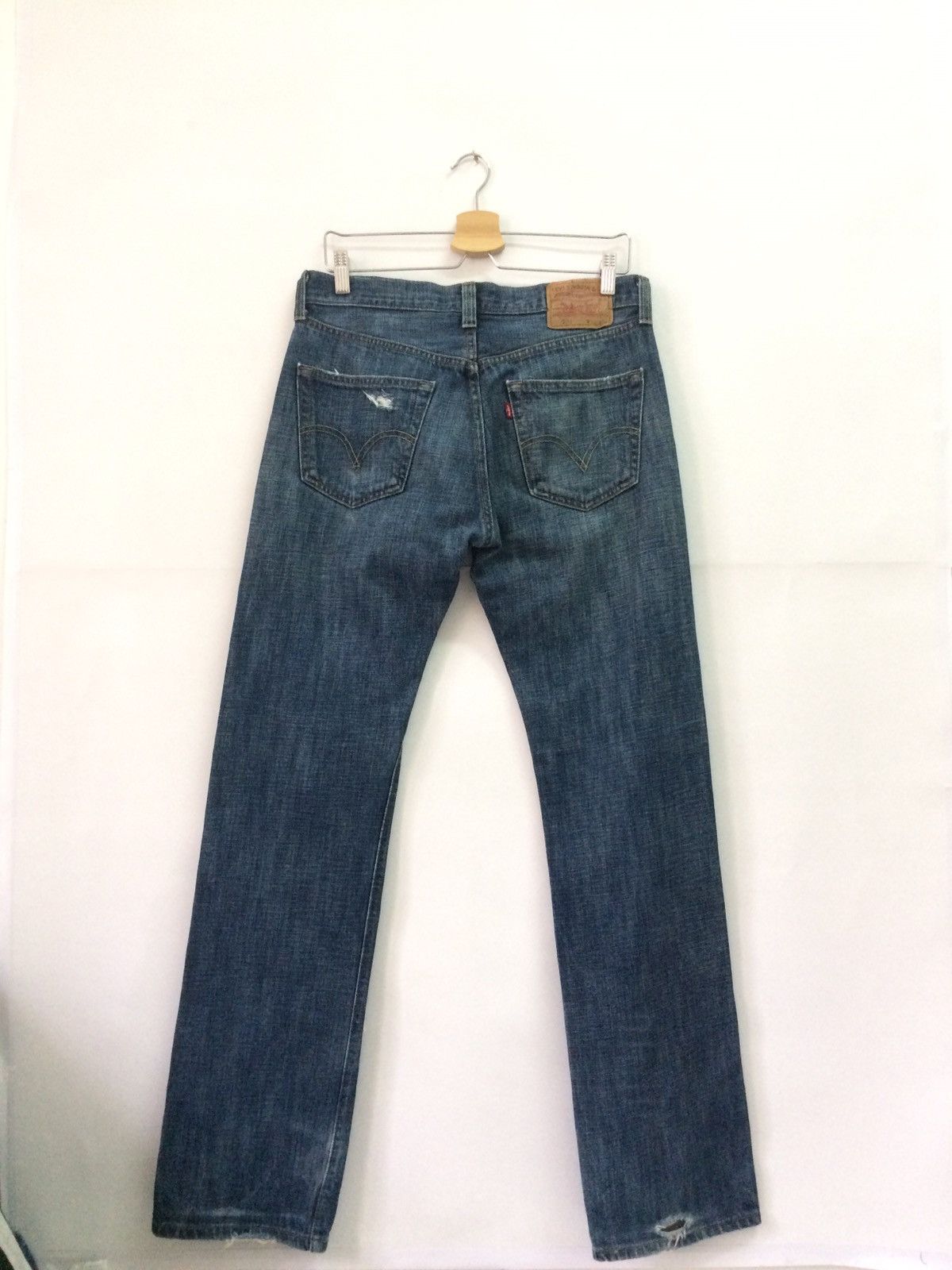 Levi's Vintage Clothing 🔥Vintage Levi’s 501 Distressed design jeans pants Size US 30 / EU 46 - 6 Thumbnail