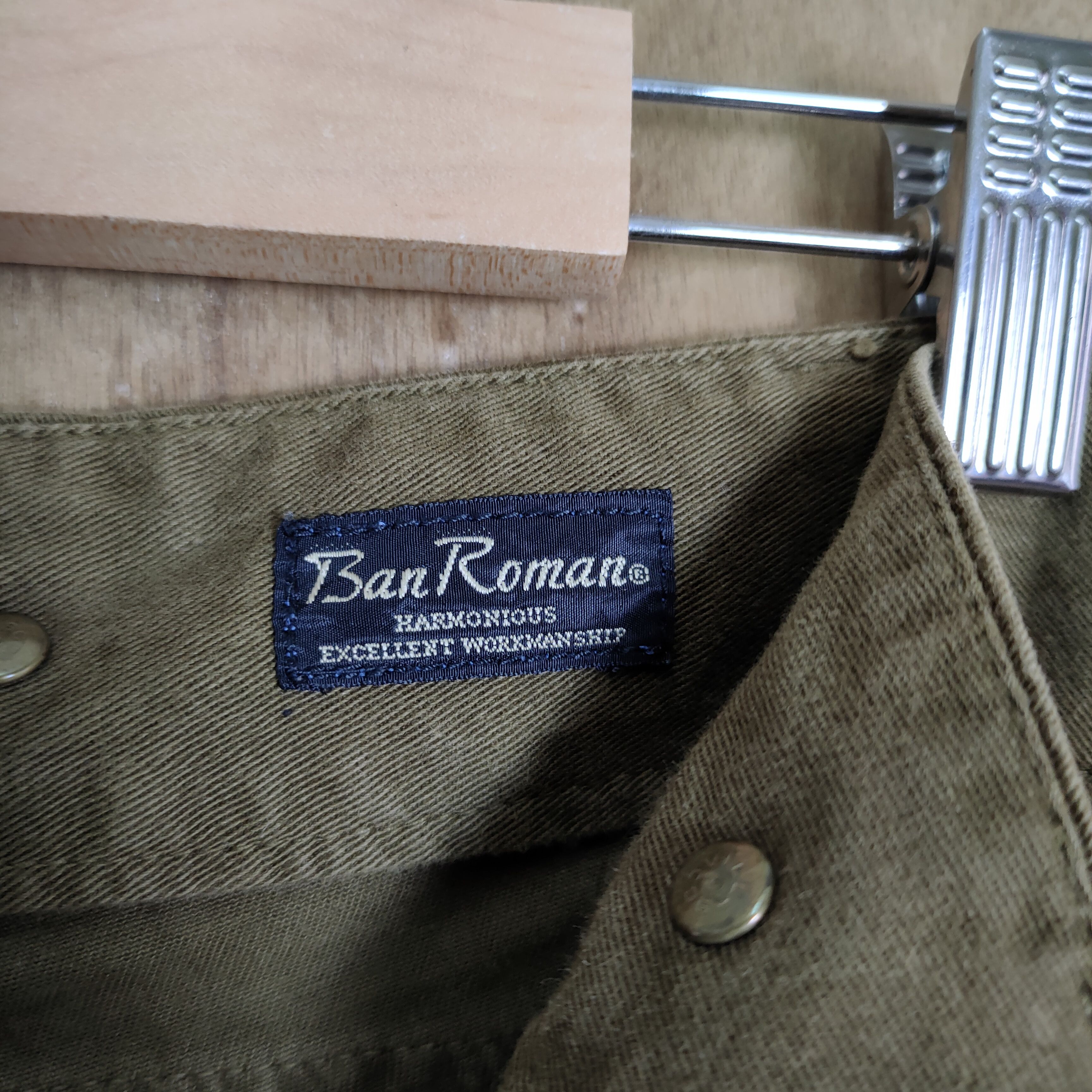 Japanese Brand VINTAGE BAN ROMEN SUSPENDER CARGO PANTS Size US 30 / EU 46 - 10 Thumbnail