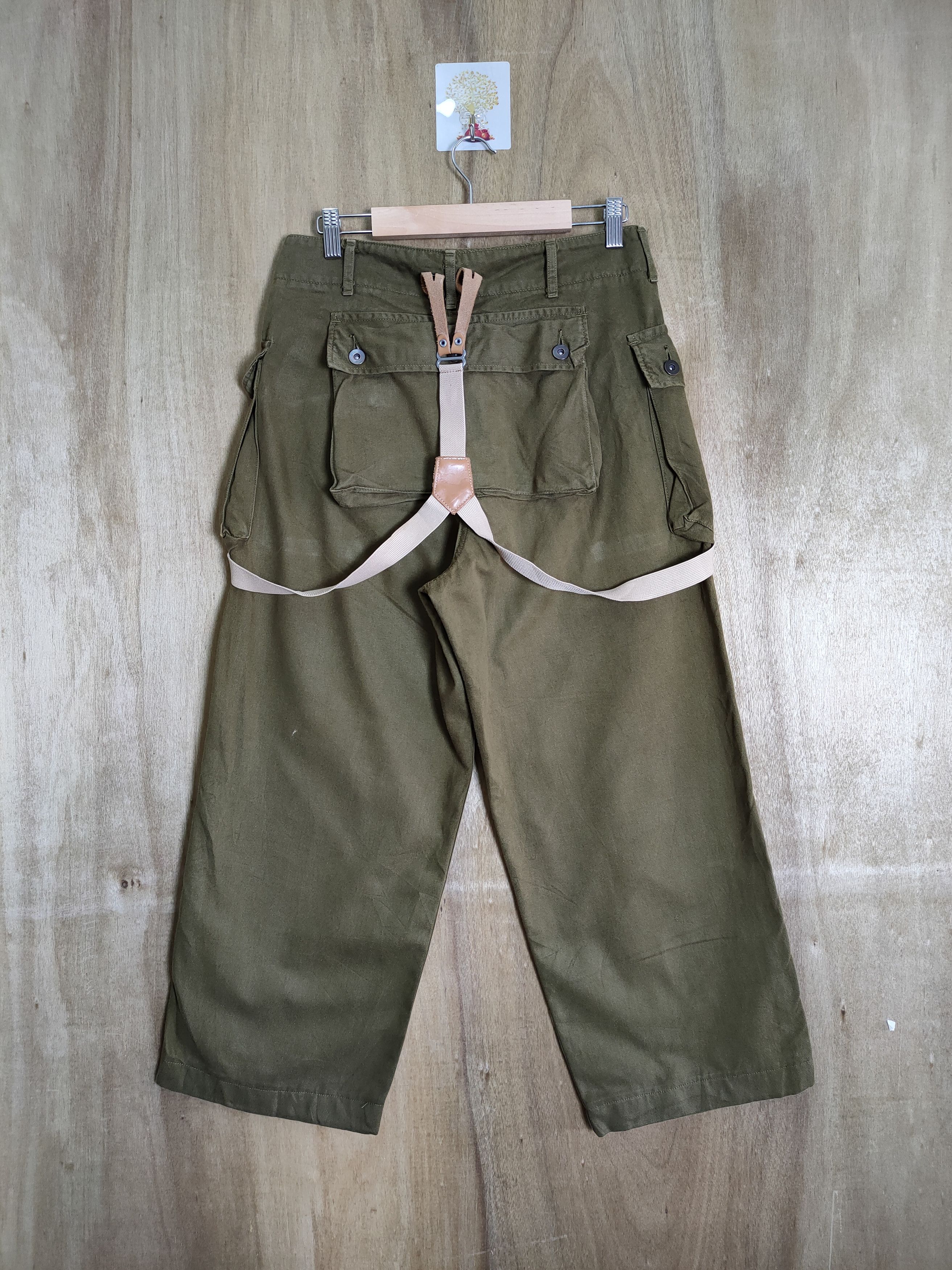 Japanese Brand VINTAGE BAN ROMEN SUSPENDER CARGO PANTS Size US 30 / EU 46 - 4 Thumbnail