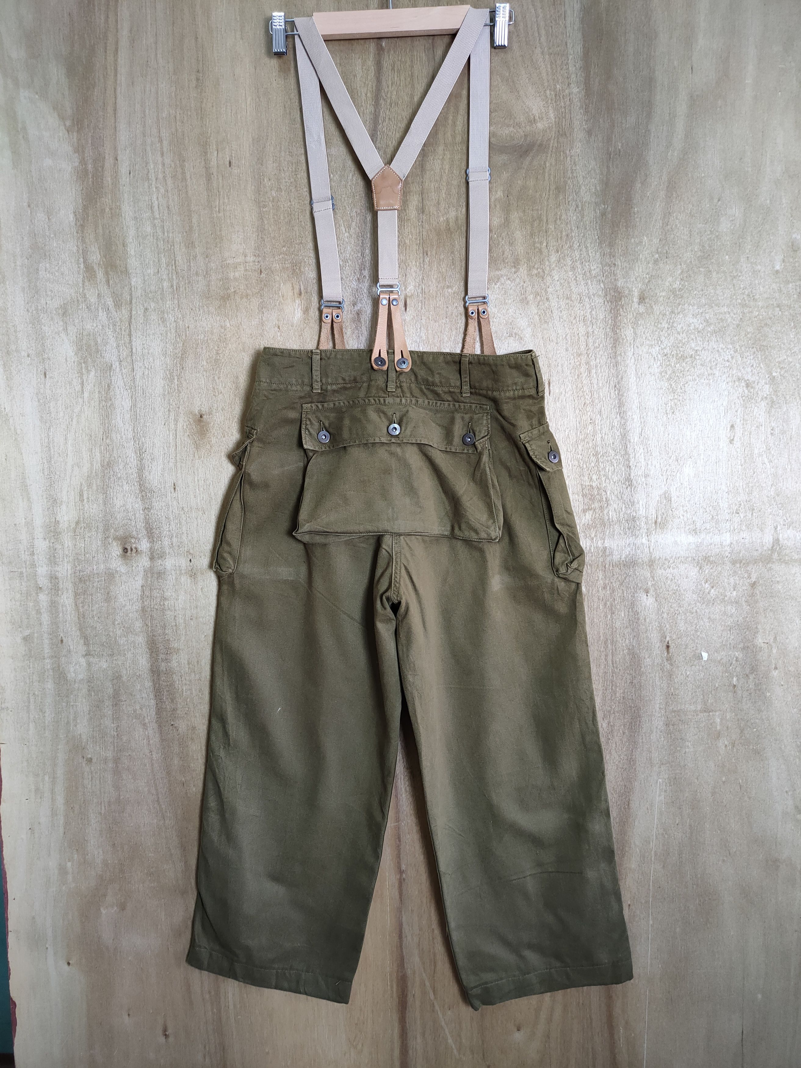Japanese Brand VINTAGE BAN ROMEN SUSPENDER CARGO PANTS Size US 30 / EU 46 - 1 Thumbnail