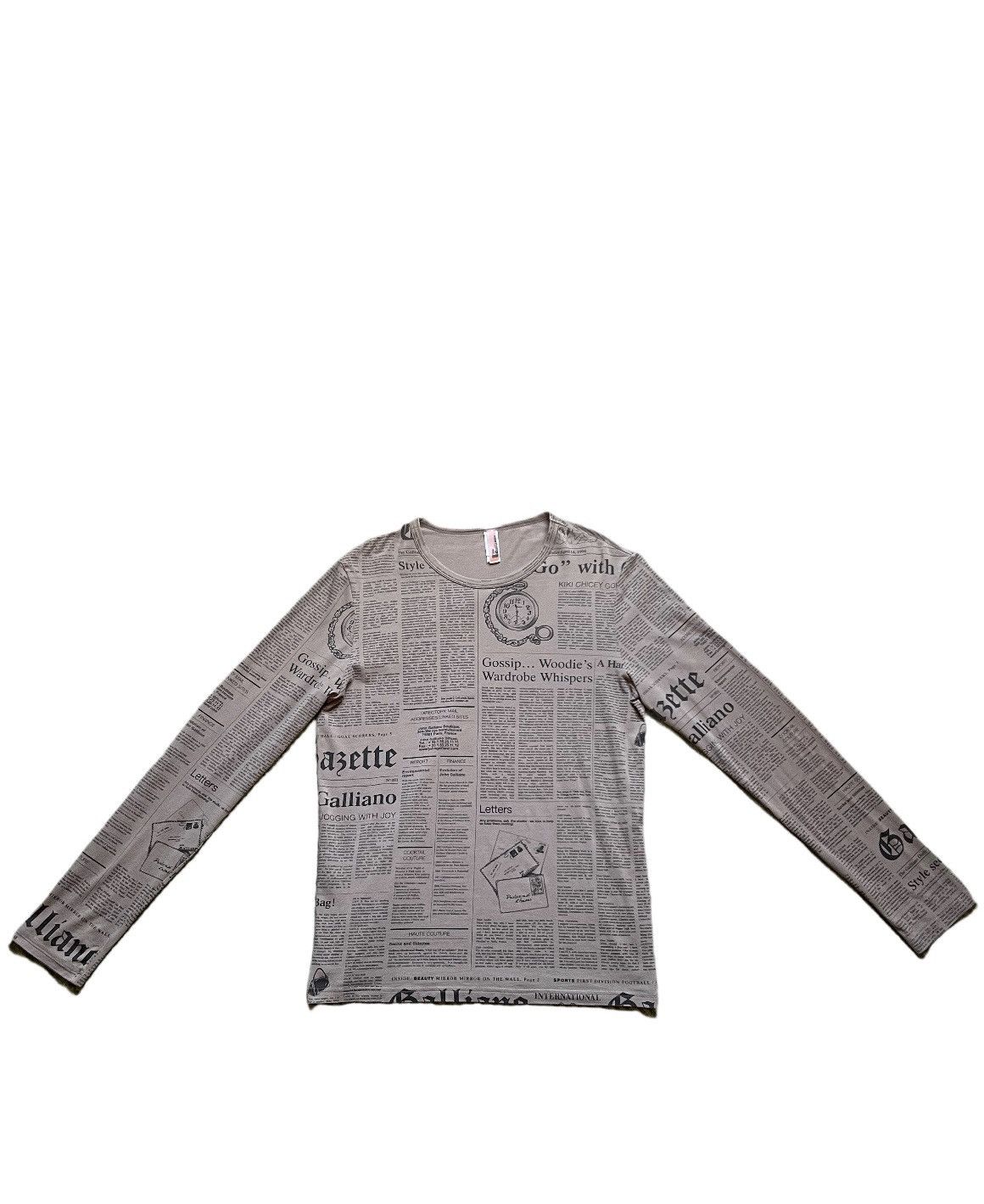 John Galliano Gazette long sleeve from SS2000