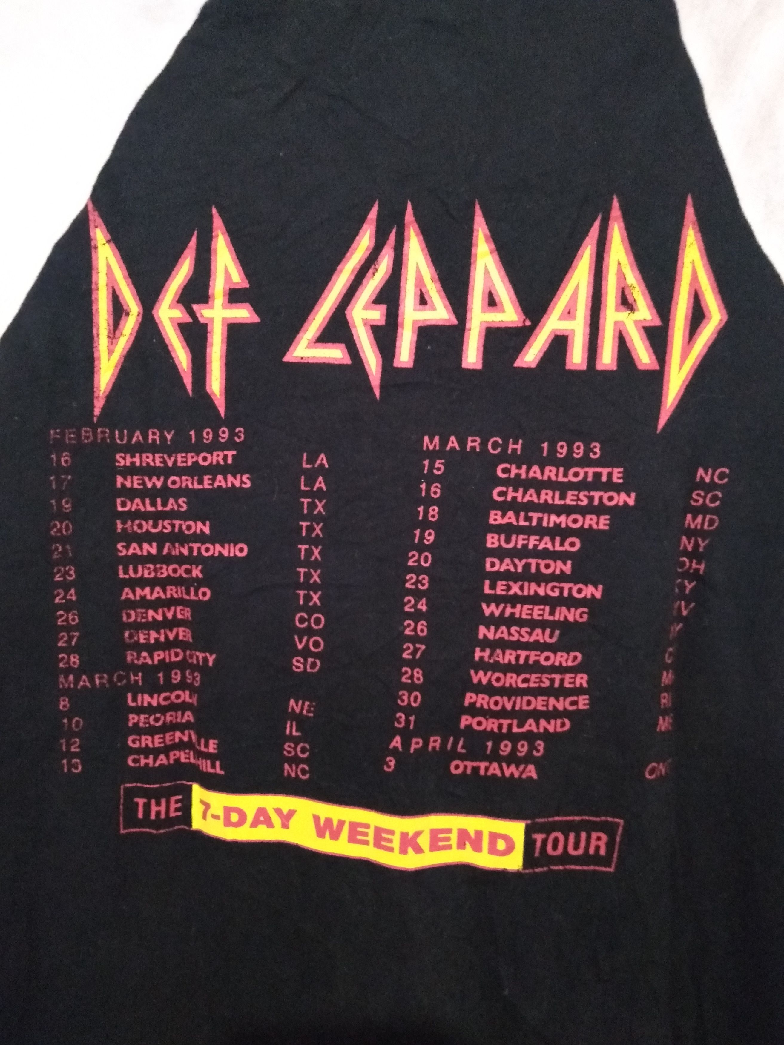 Band Tees def leppard vd1 Size US L / EU 52-54 / 3 - 5 Thumbnail